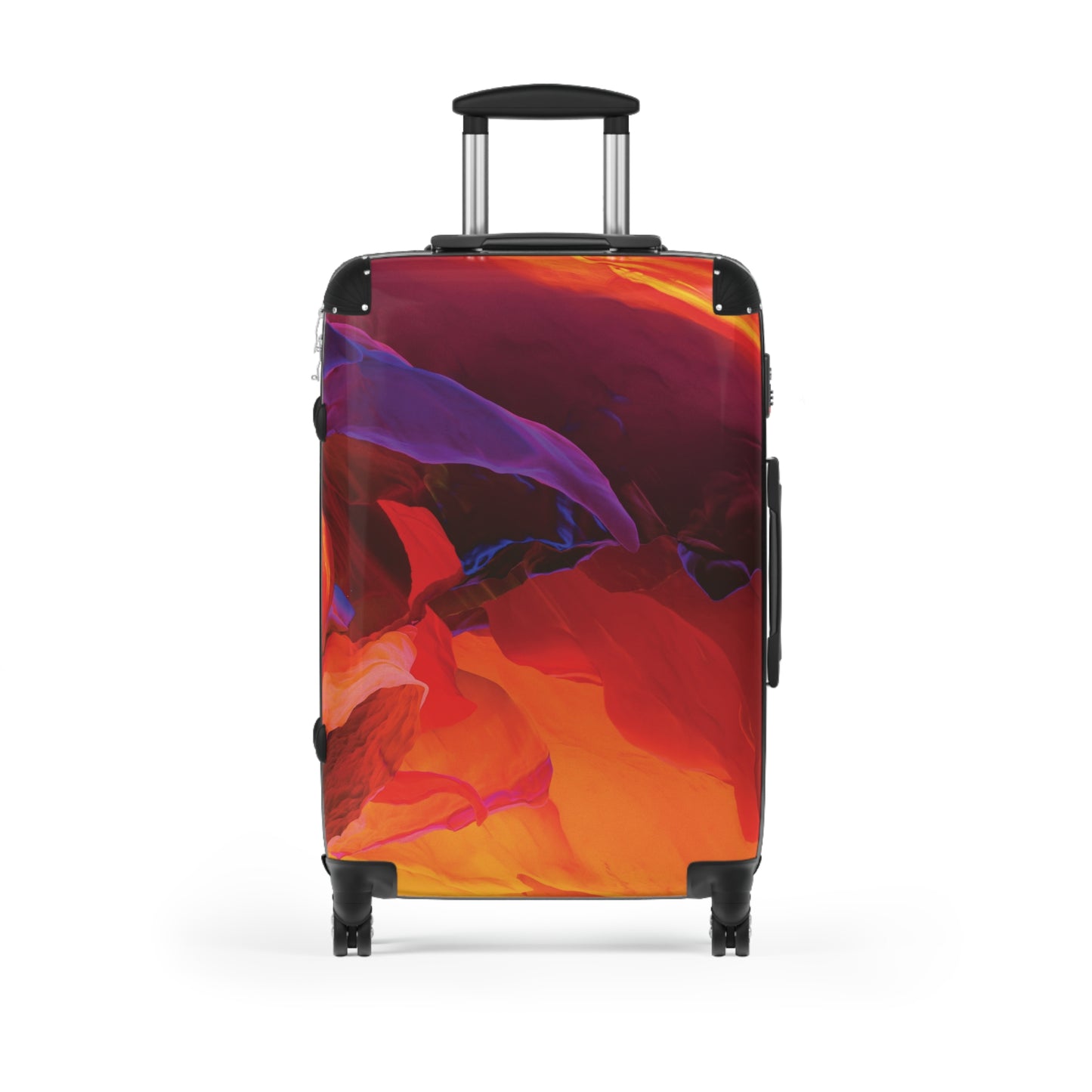Abstract Colorful Digital Art Carry-On Suitcase - Stylish Luggage for Travelers