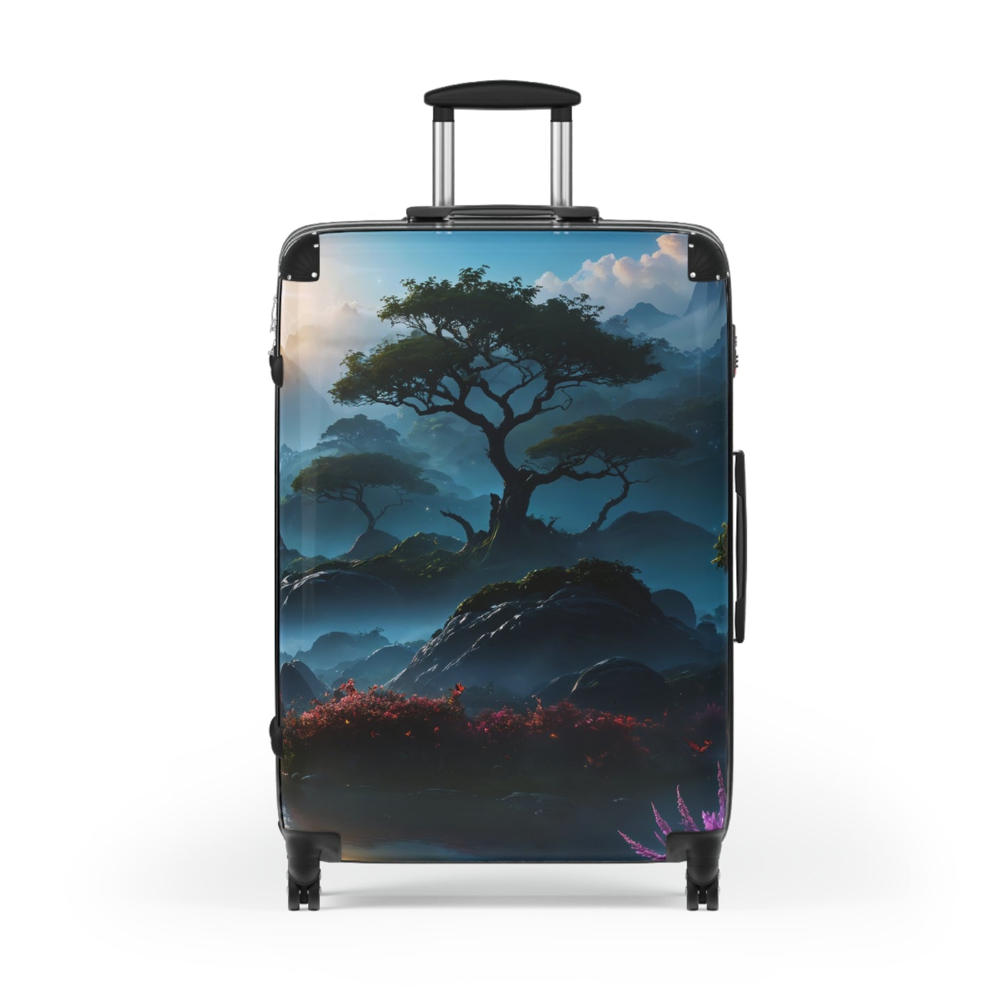 Nature Lake Forest Mountain Art Carry-On Suitcase - Stylish Luggage for Travelers
