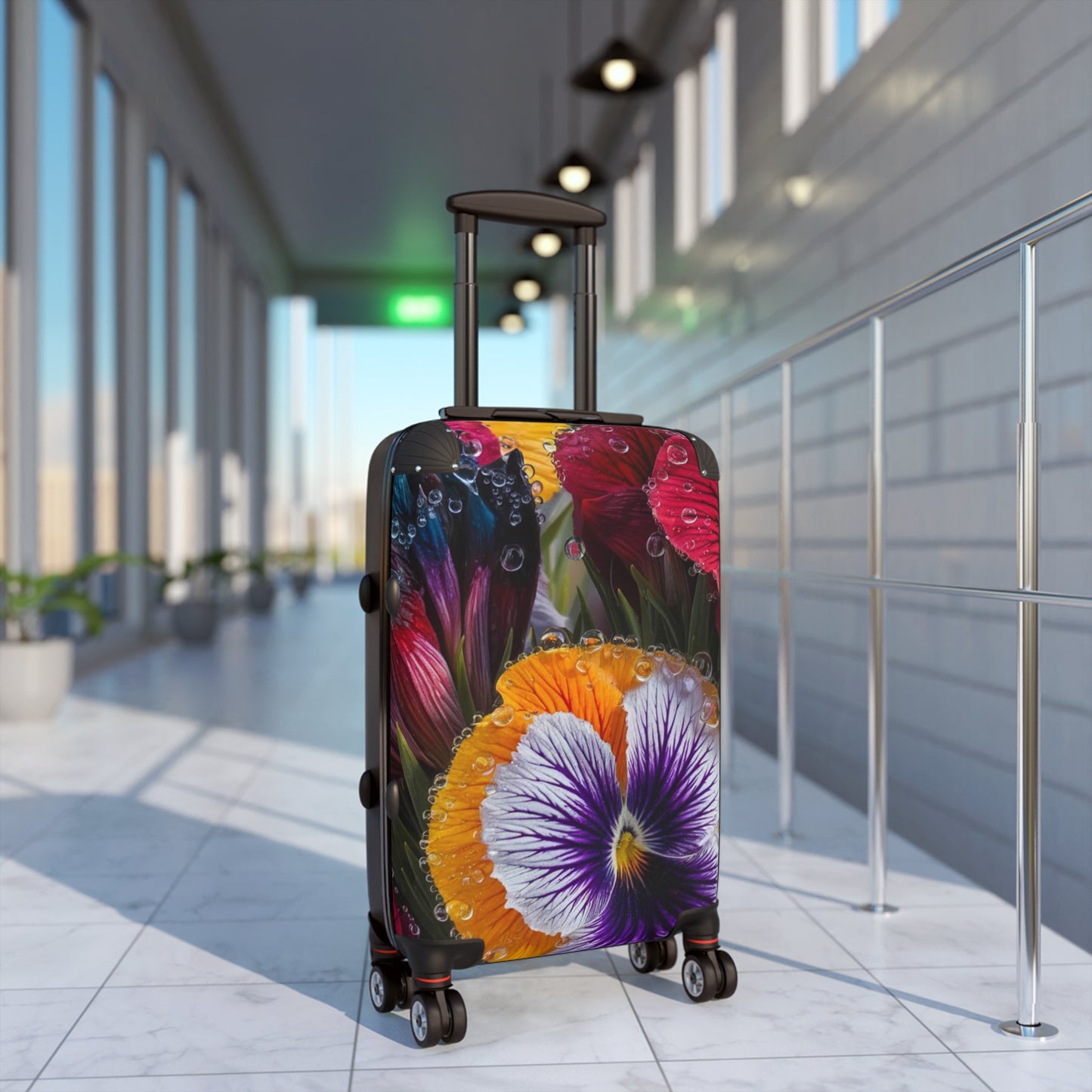 Nature Flowers Floral Background Art Carry-On Suitcase - Stylish Luggage for Travelers