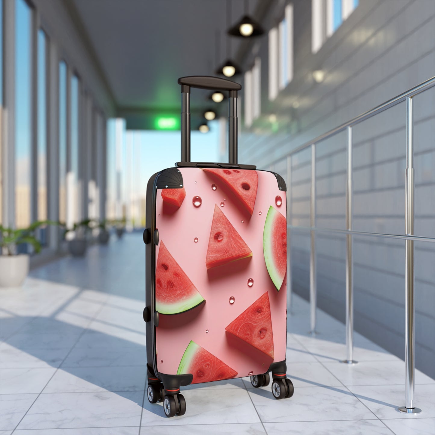 Nature Summer Watermelon Sliced Carry-On Suitcase - Stylish Luggage for Travelers