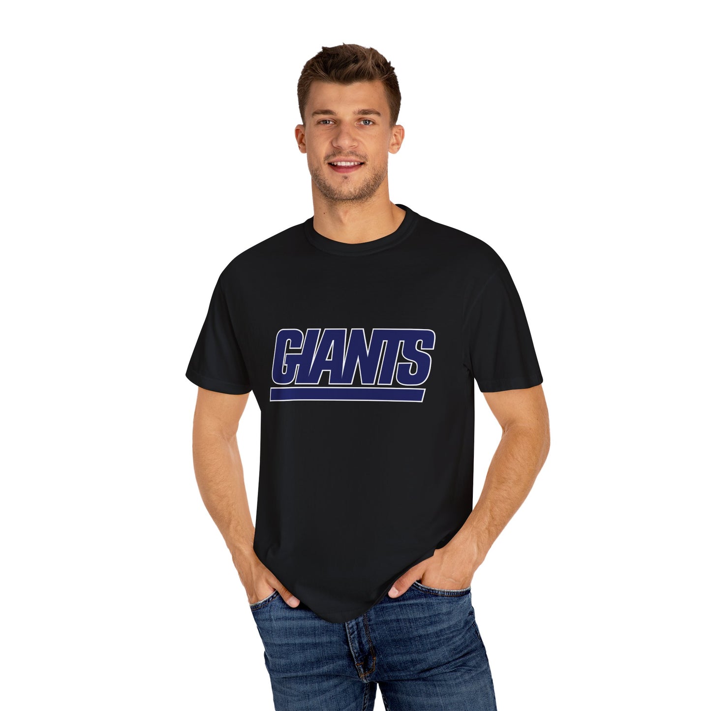 New York Giants Gear Garment-Dyed T-Shirt – Premium Cotton Tee for Customization
