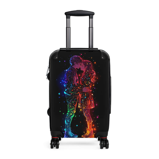 Love Kissing Couple Art Carry-On Suitcase - Stylish Luggage for Travelers