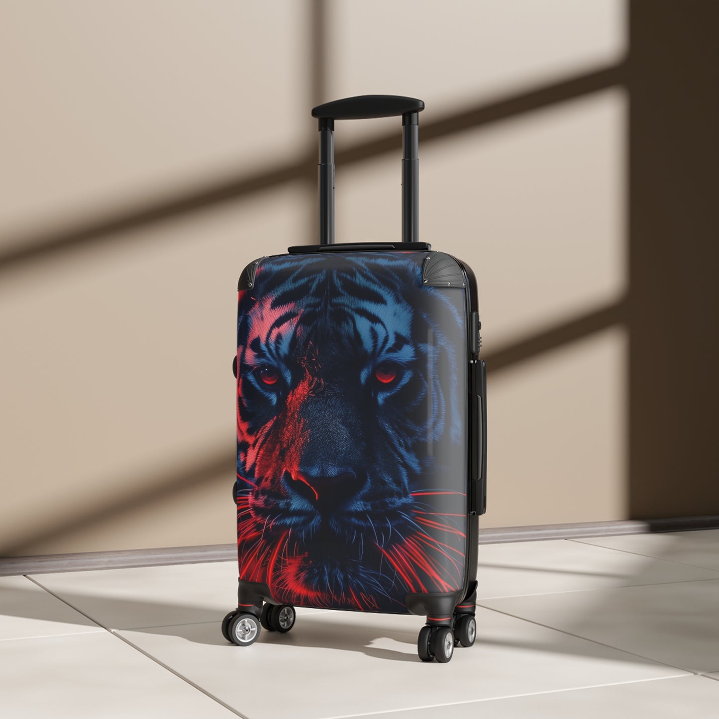 Animals Tiger Red Aesthetic Carry-On Suitcase - Stylish Luggage for Travelers