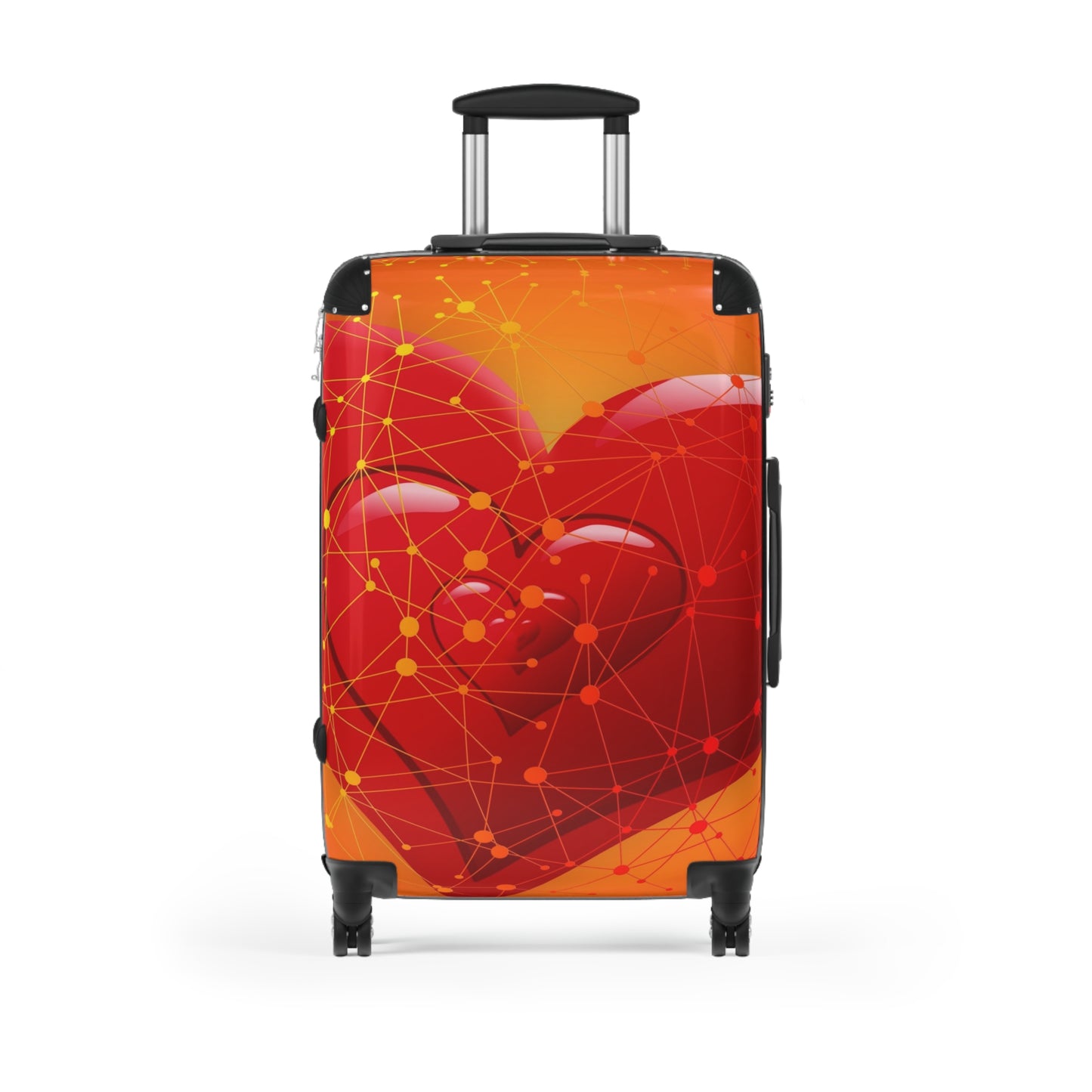 Love Heart Red Art Carry-On Suitcase - Stylish Luggage for Travelers