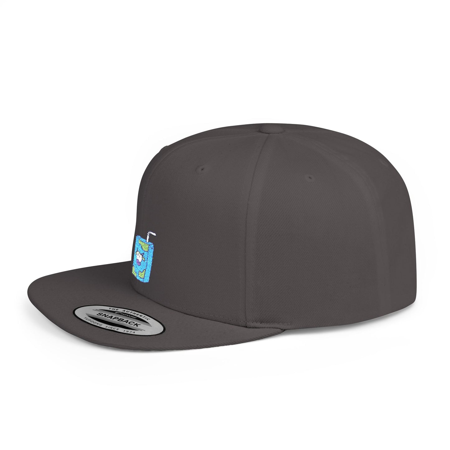 Icons Embroidered Milk Box Flat Bill Snapback – Lightweight, Custom Fit, Premium Quality