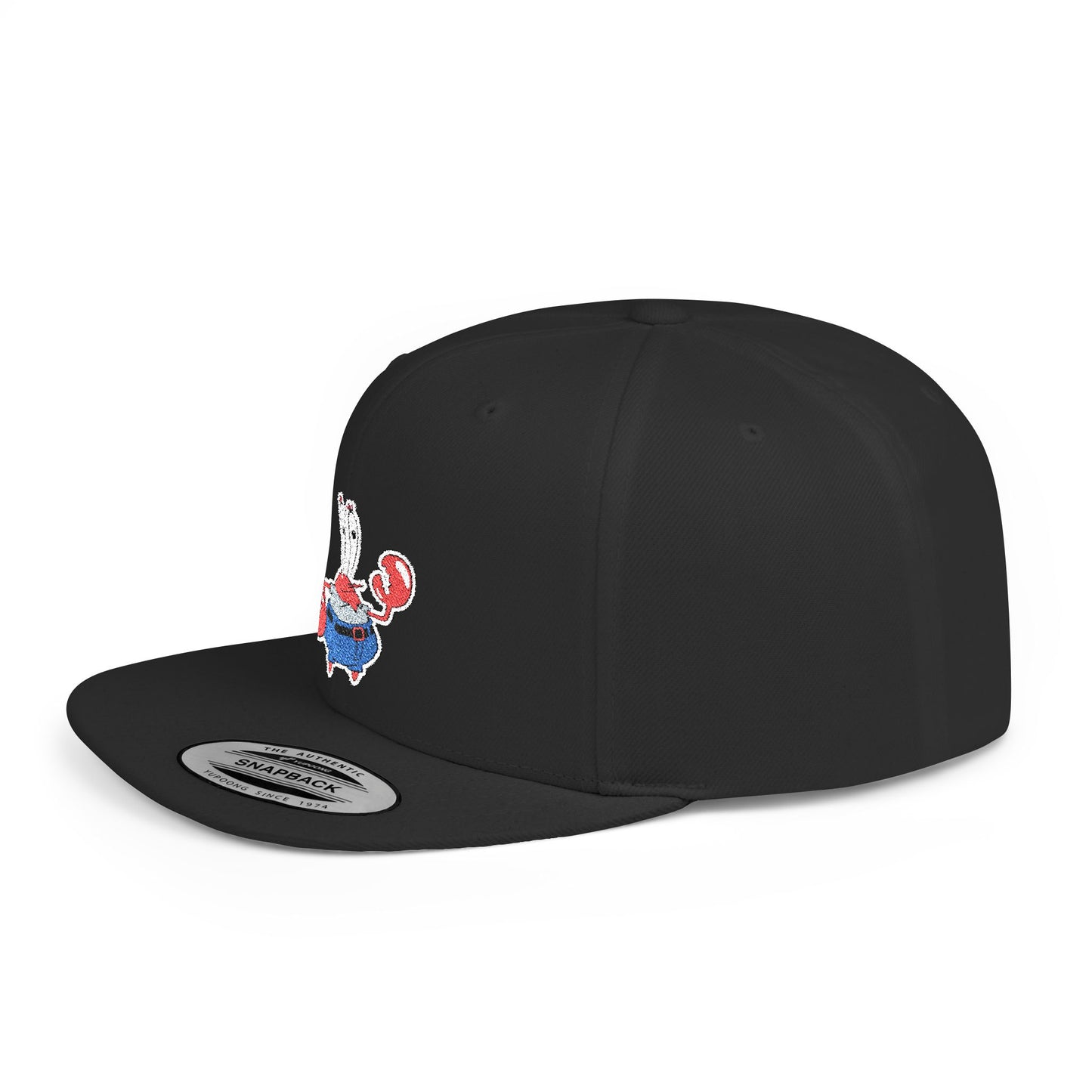 Spongebob Squarepants Mr Krabs Flat Bill Snapback – Lightweight, Custom Fit, Premium Quality