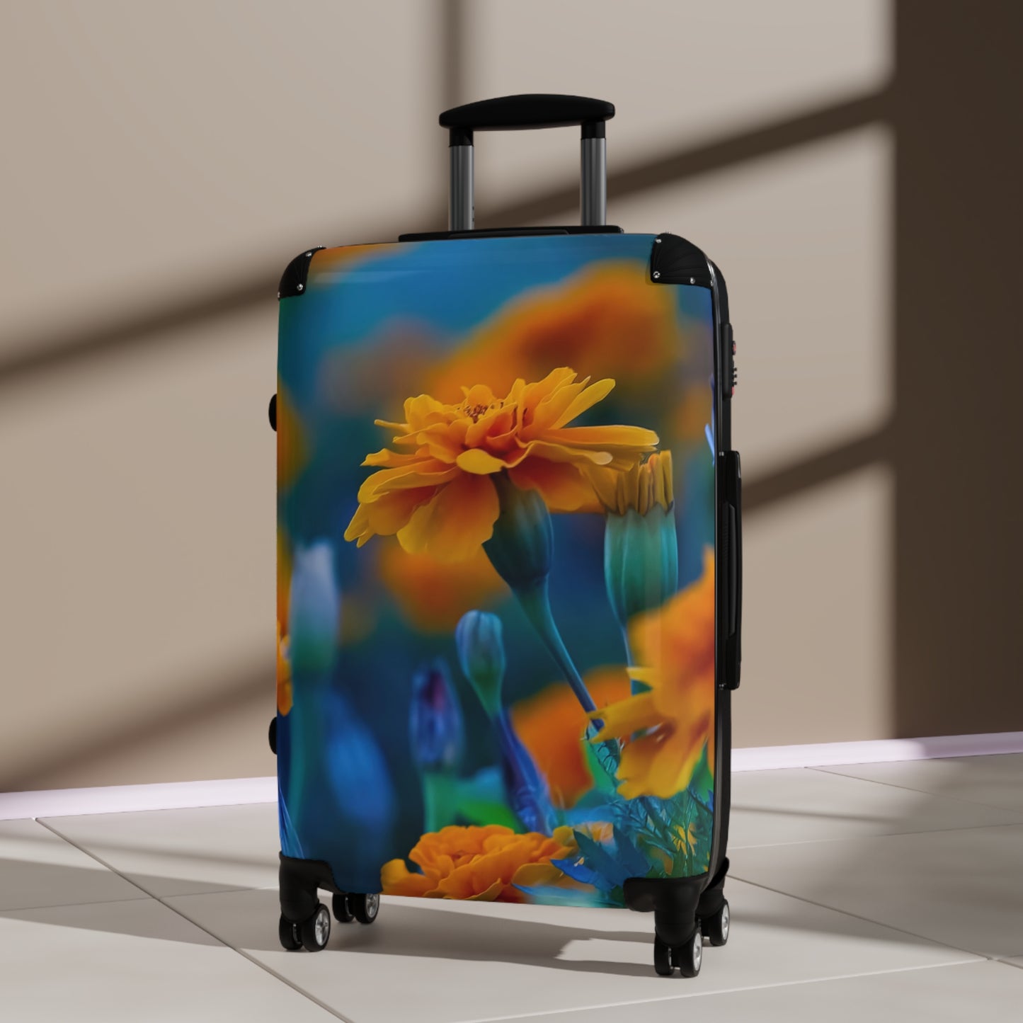 Nature Flower Field Art Carry-On Suitcase - Stylish Luggage for Travelers