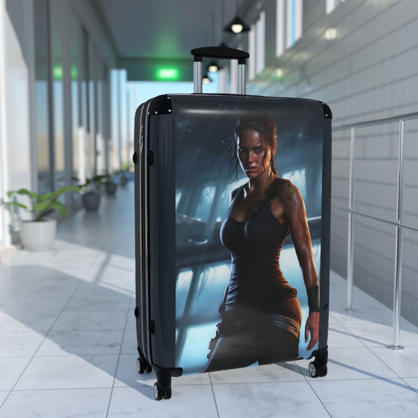 Video Games Lara Croft Tomb Raider Carry-On Suitcase - Stylish Luggage for Travelers