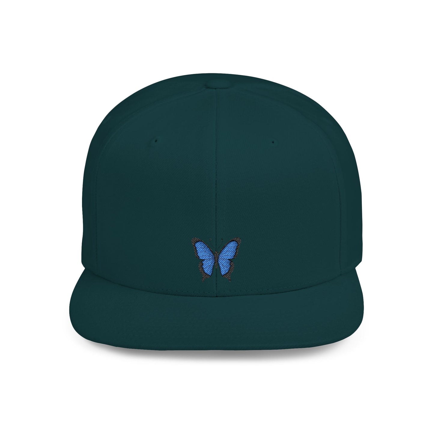 Icons Embroidered Butterfly Flat Bill Snapback – Lightweight, Custom Fit, Premium Quality