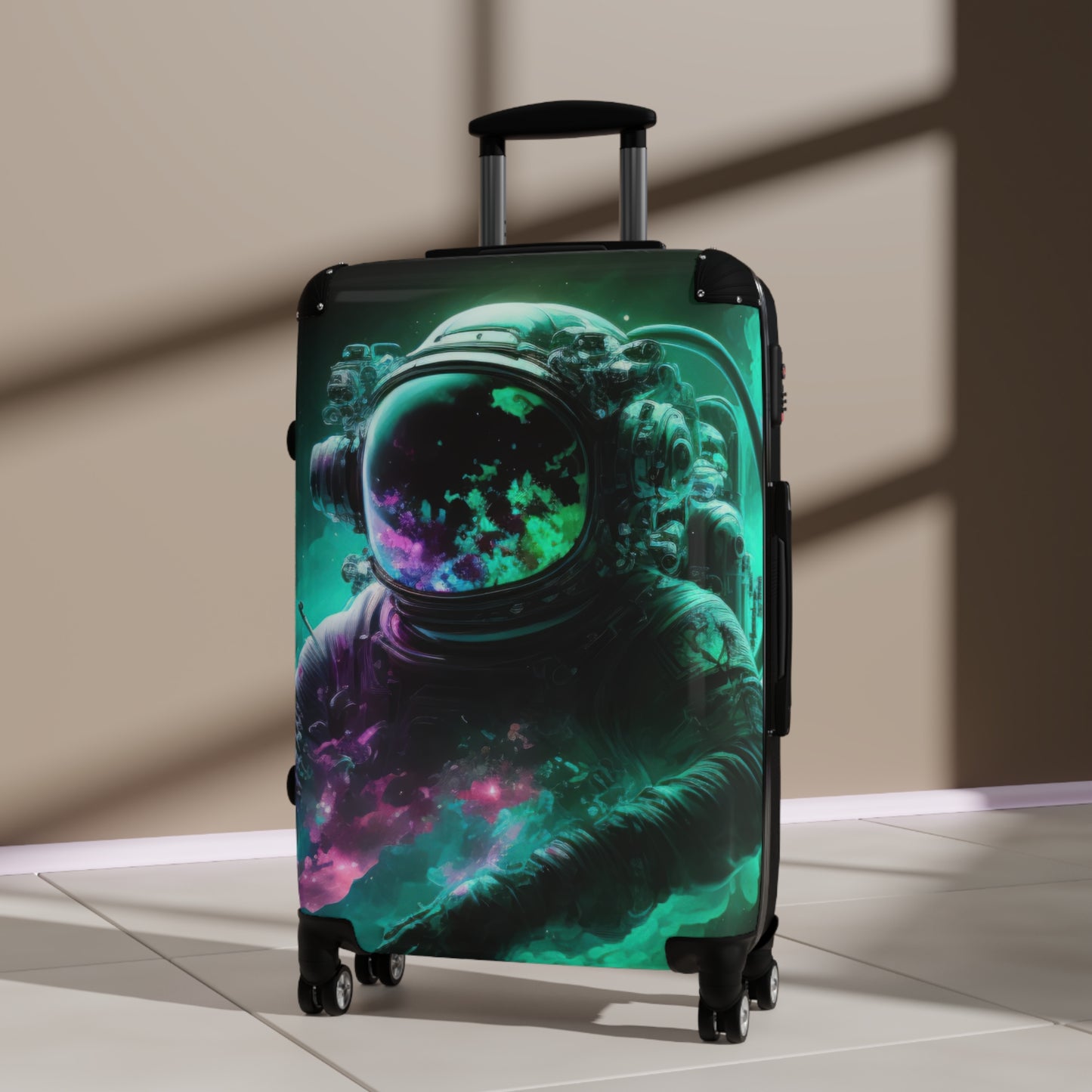 Space Astronaut Digital Art Carry-On Suitcase - Stylish Luggage for Travelers