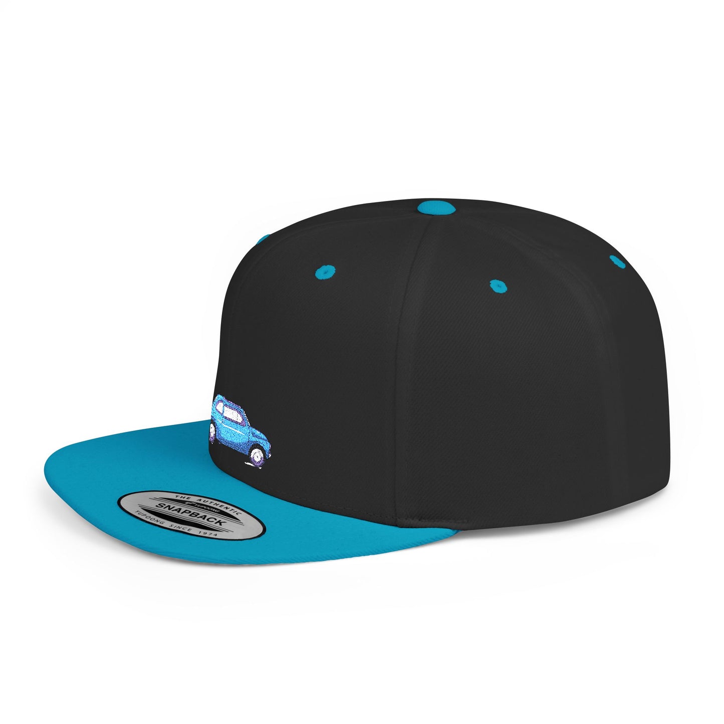 Icons Embroidered Car Flat Bill Snapback – Lightweight, Custom Fit, Premium Quality