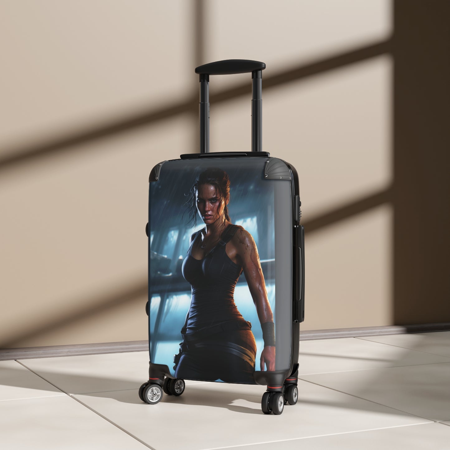 Video Games Lara Croft Tomb Raider Carry-On Suitcase - Stylish Luggage for Travelers