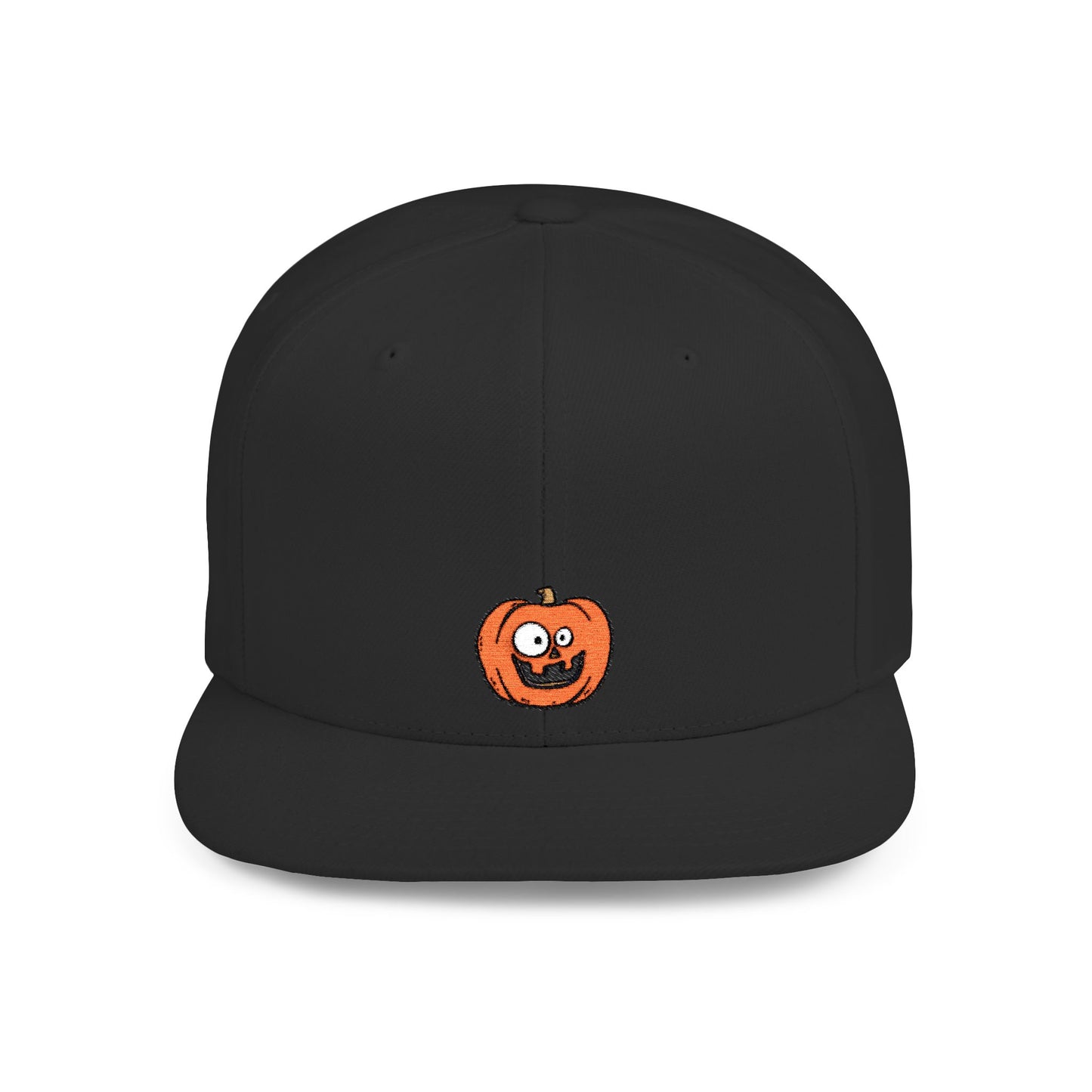 Icons Embroidered Pumpkin Yellow Flat Bill Snapback – Lightweight, Custom Fit, Premium Quality