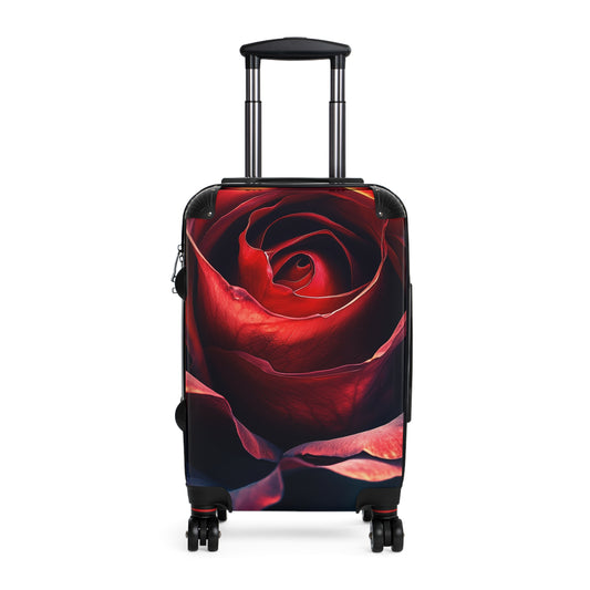 Nature Rose Flower Art Carry-On Suitcase - Stylish Luggage for Travelers
