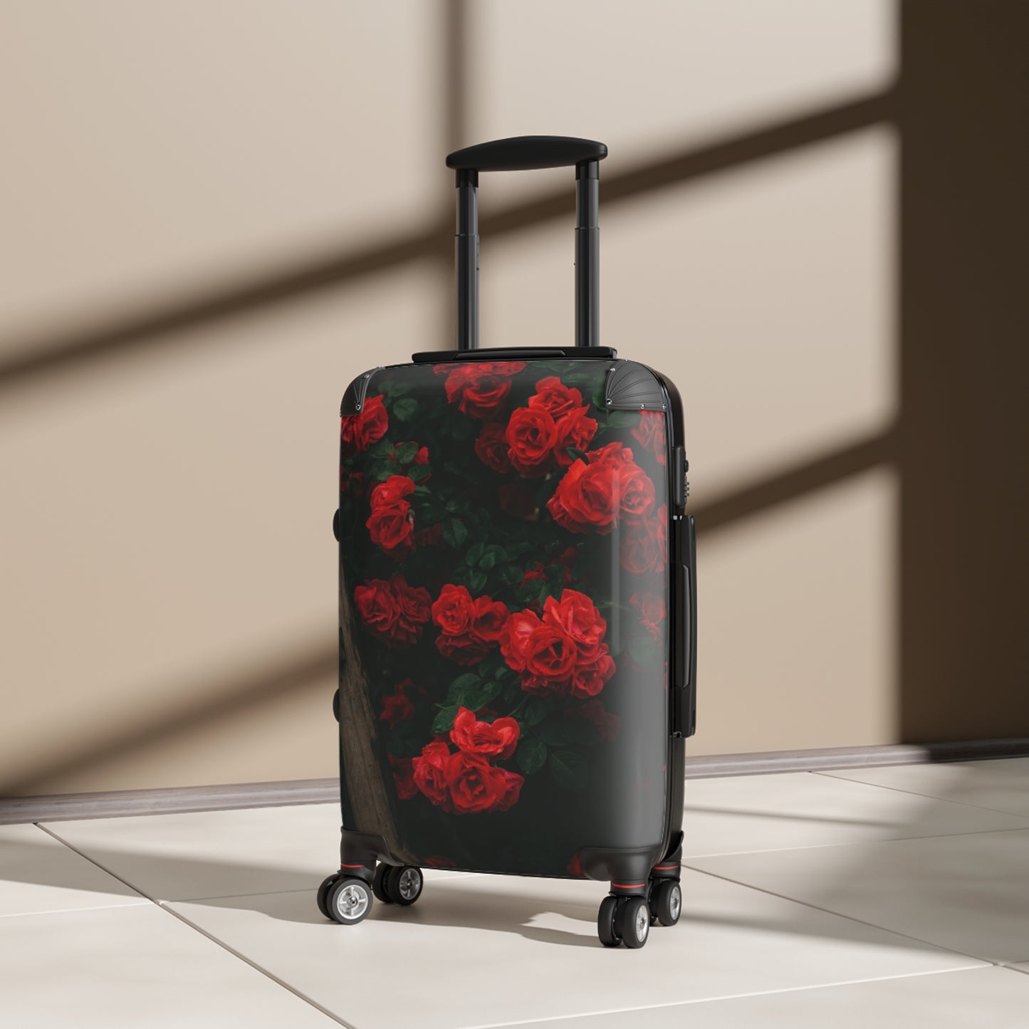 Nature Flowers Floral Rose Bush Art Carry-On Suitcase - Stylish Luggage for Travelers