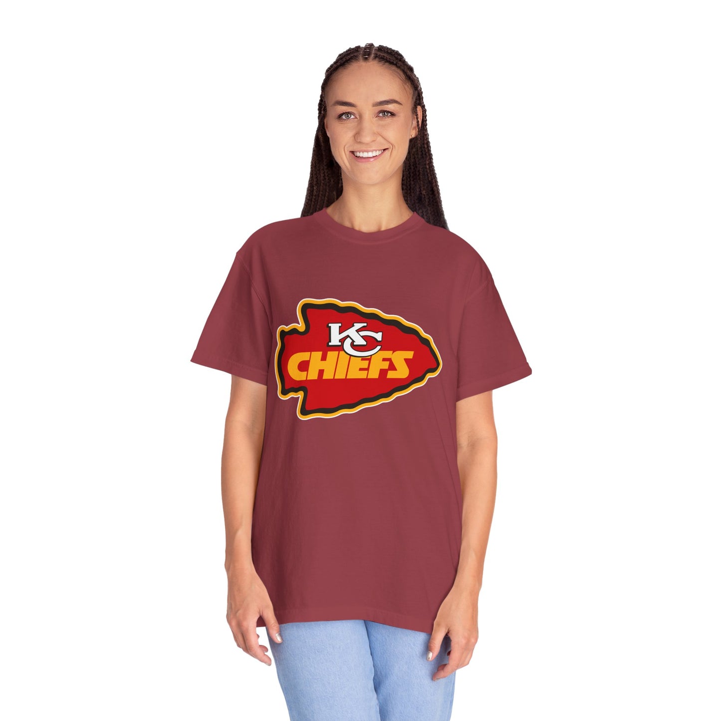 Kansas City Chiefs Apparel Garment-Dyed T-Shirt – Premium Cotton Tee for Customization