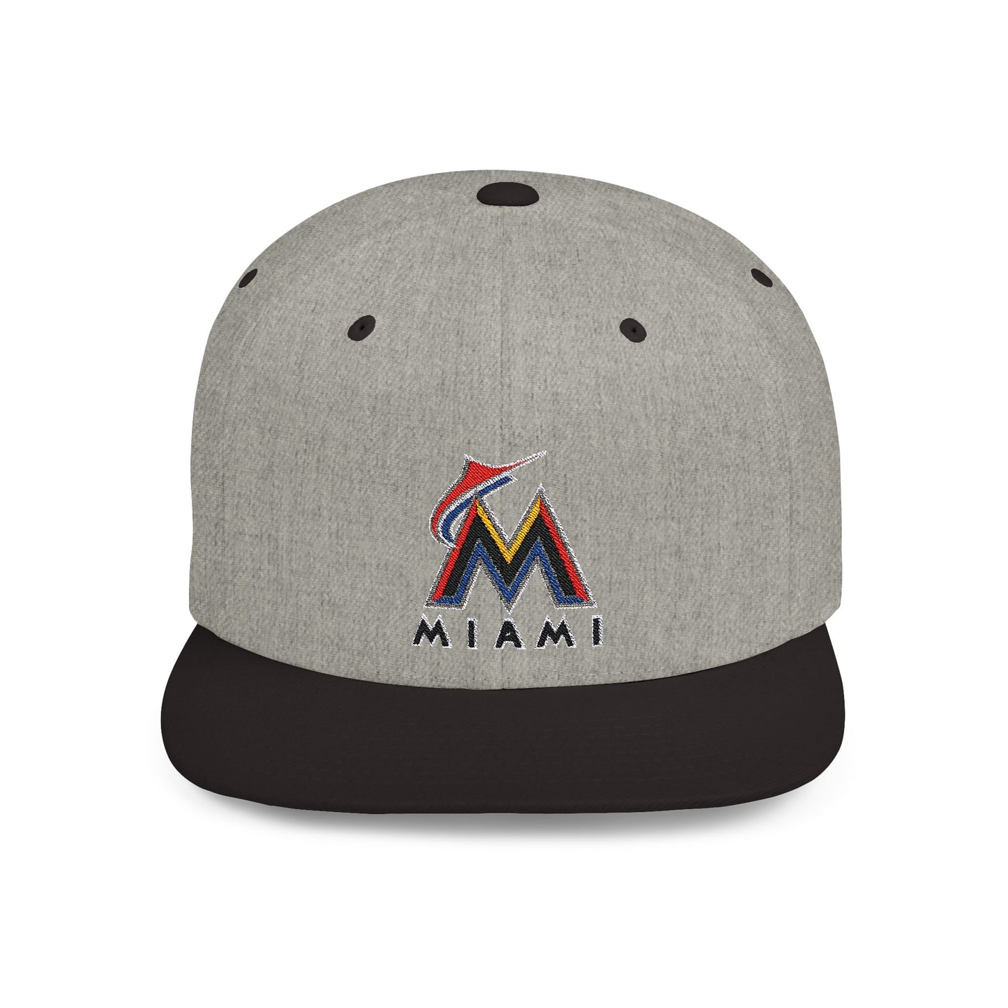 Miami Marlins Strong Flat Bill Snapback – Lightweight, Custom Fit, Premium Quality