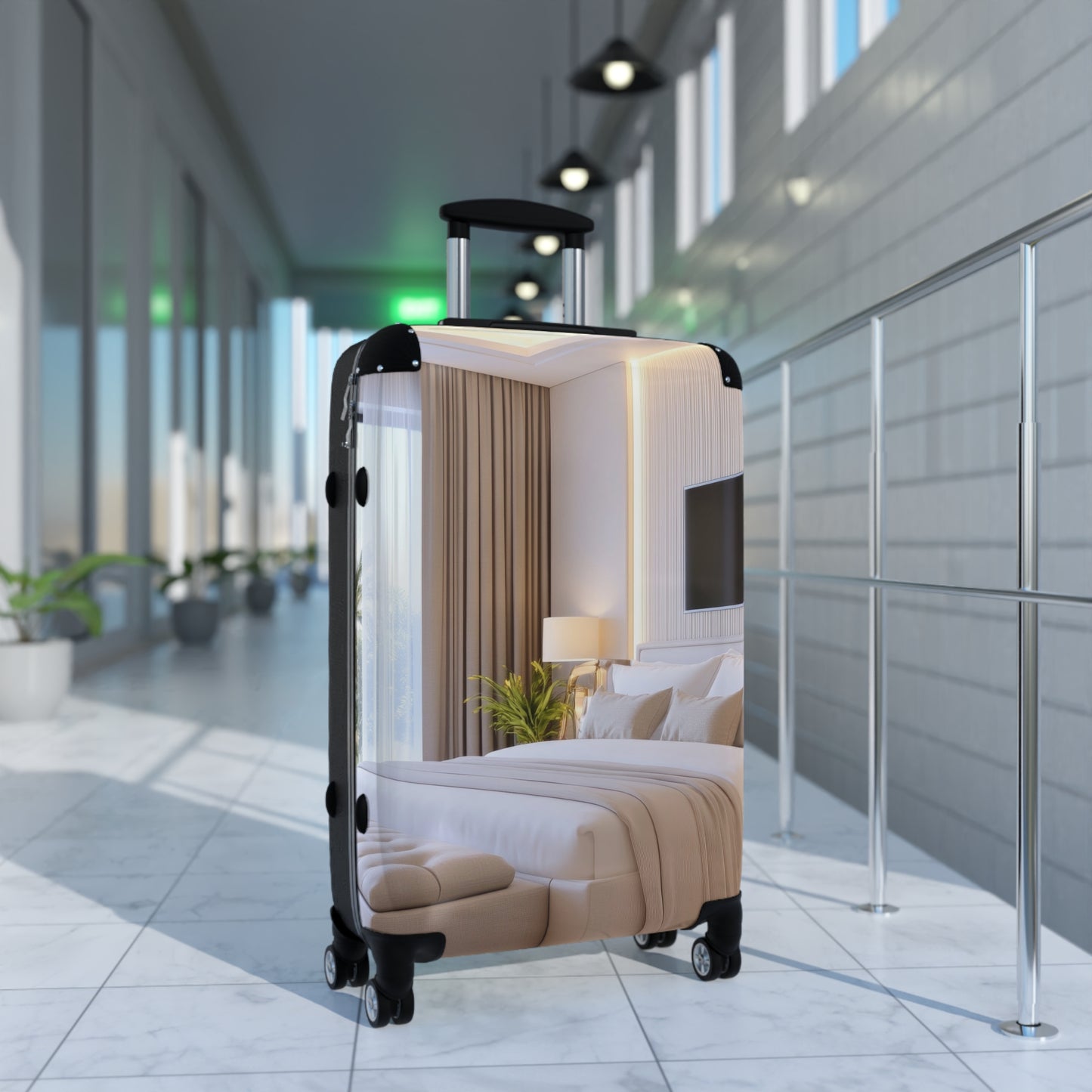 Nature Bedroom Mordern Art Carry-On Suitcase - Stylish Luggage for Travelers