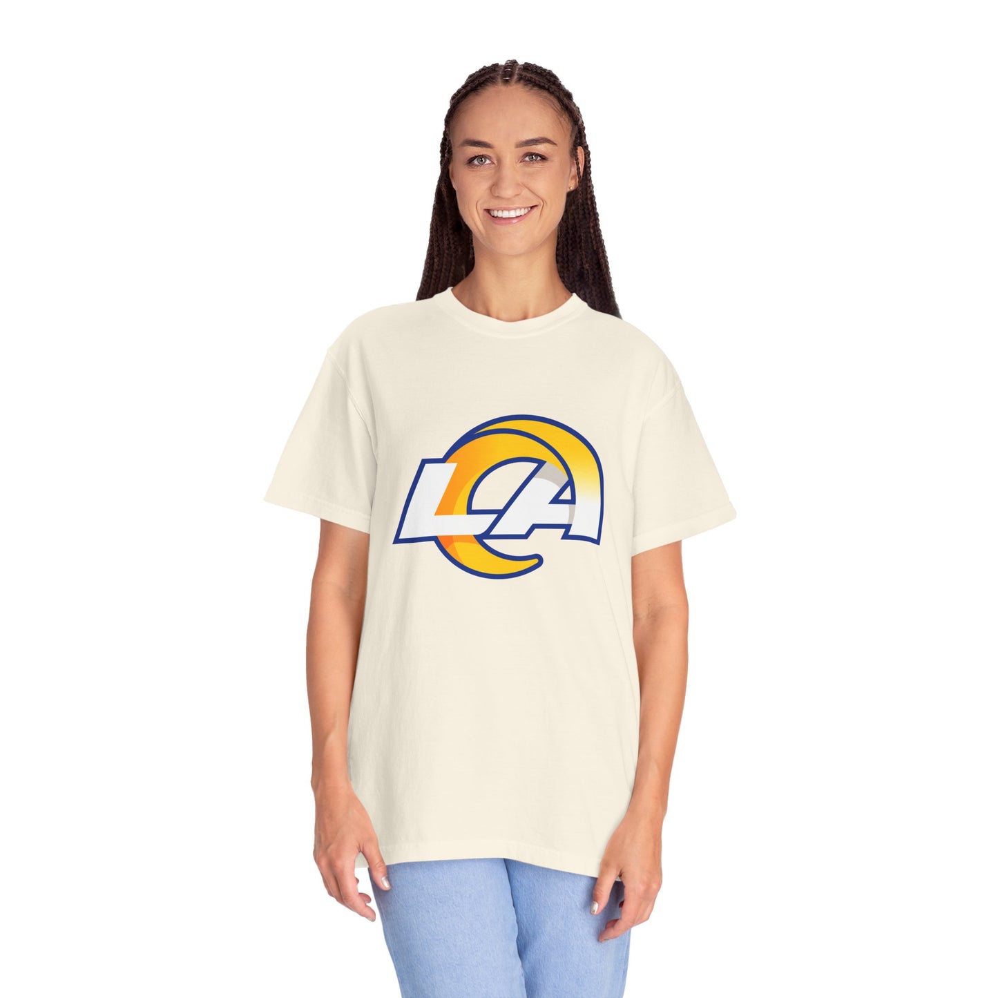 Los Angeles Rams Merchandise Garment-Dyed T-Shirt – Premium Cotton Tee for Customization