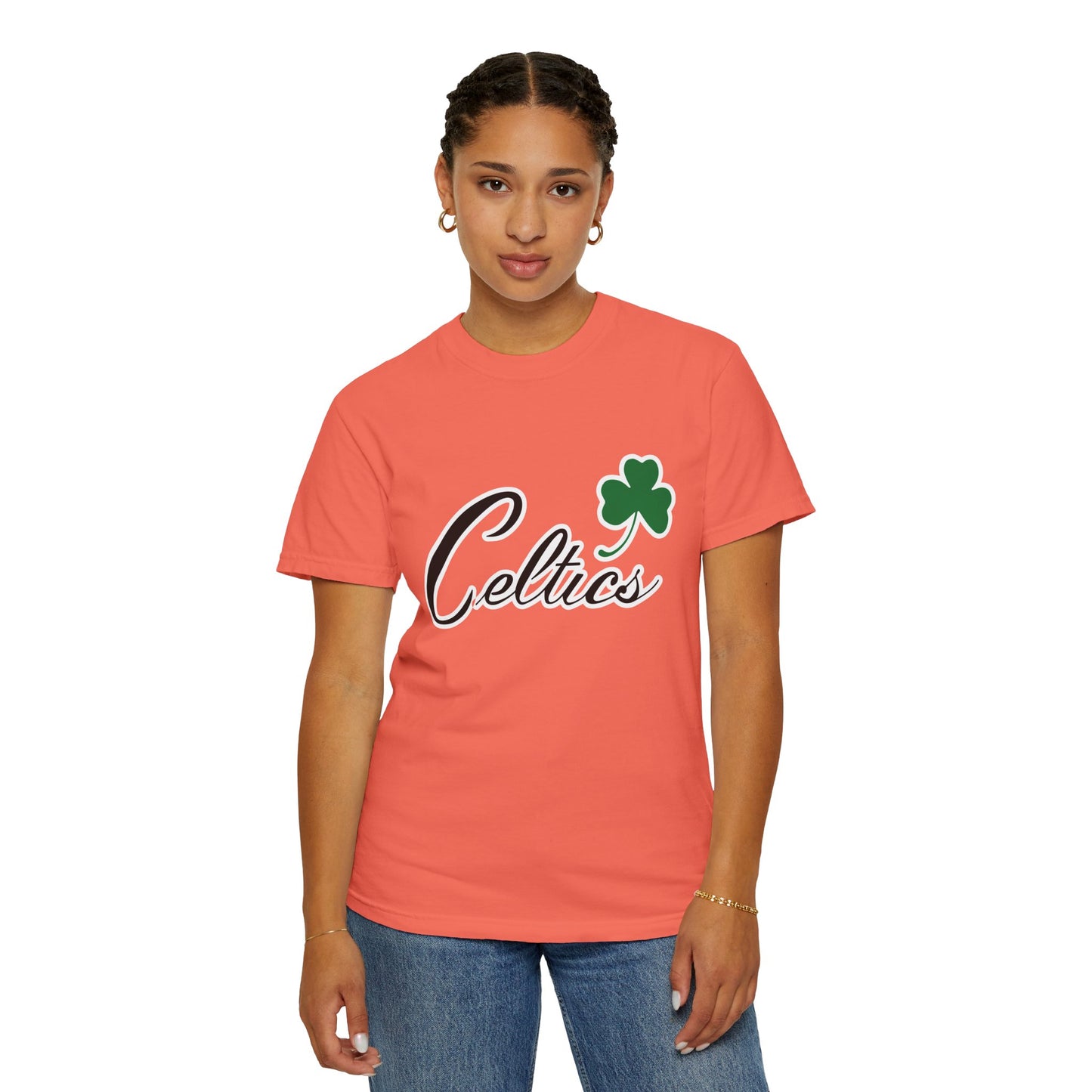 Boston Celtics Game Day Vibes Style Garment-Dyed T-Shirt – Premium Cotton Tee for Customization