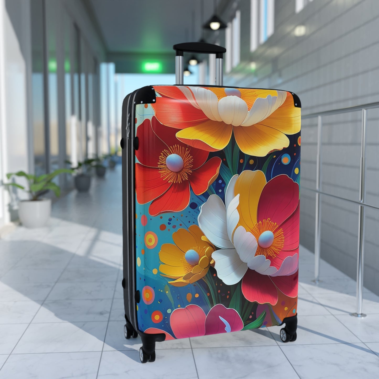 Nature Flowers Floral Spring Flower Design Art Carry-On Suitcase - Stylish Luggage for Travelers