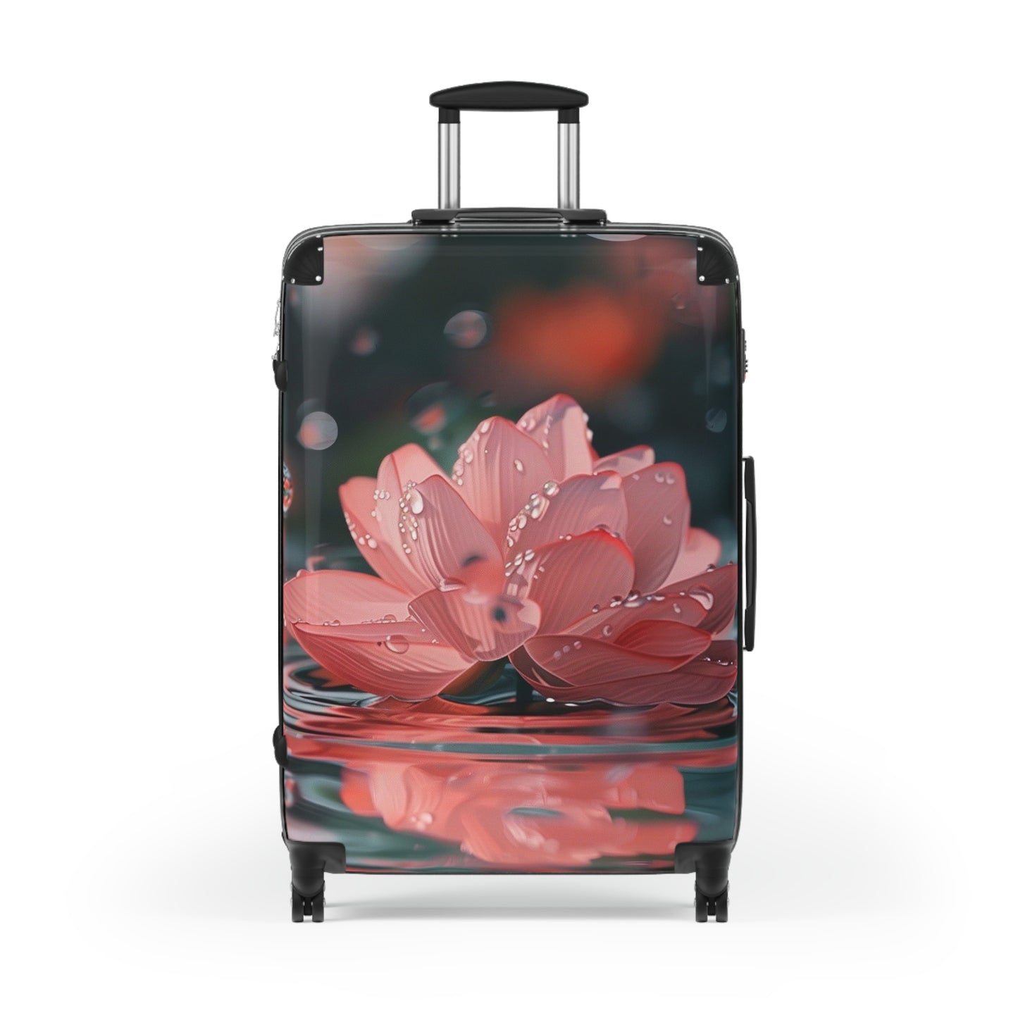 Nature Flowers Floral Animated Lotus Art Carry-On Suitcase - Stylish Luggage for Travelers