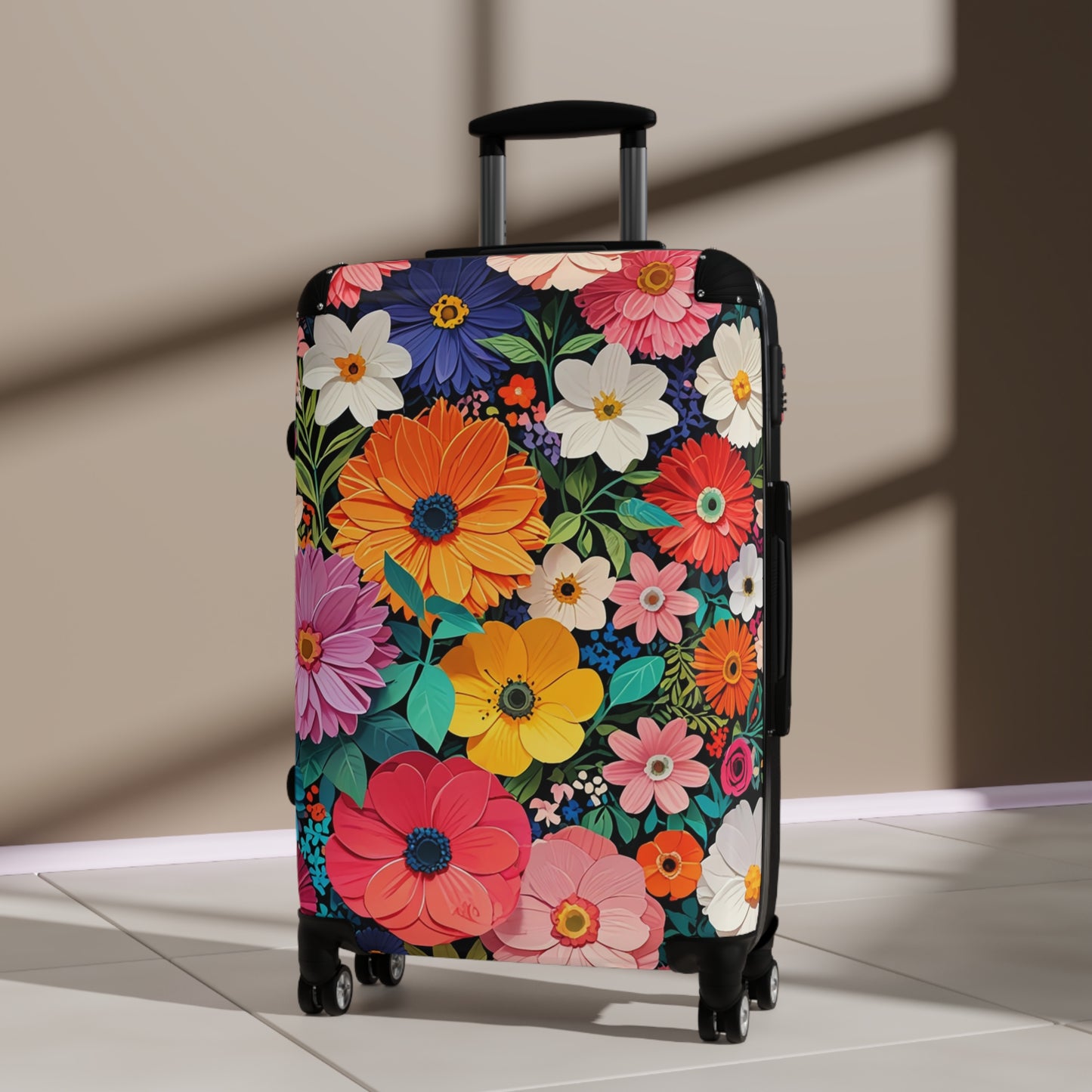 Nature Flowers Floral Art Carry-On Suitcase - Stylish Luggage for Travelers