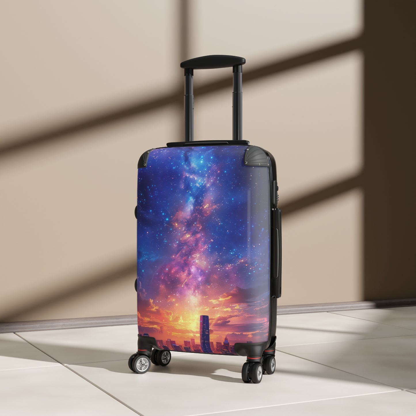 Nature Vibrant Cosmic Art Carry-On Suitcase - Stylish Luggage for Travelers