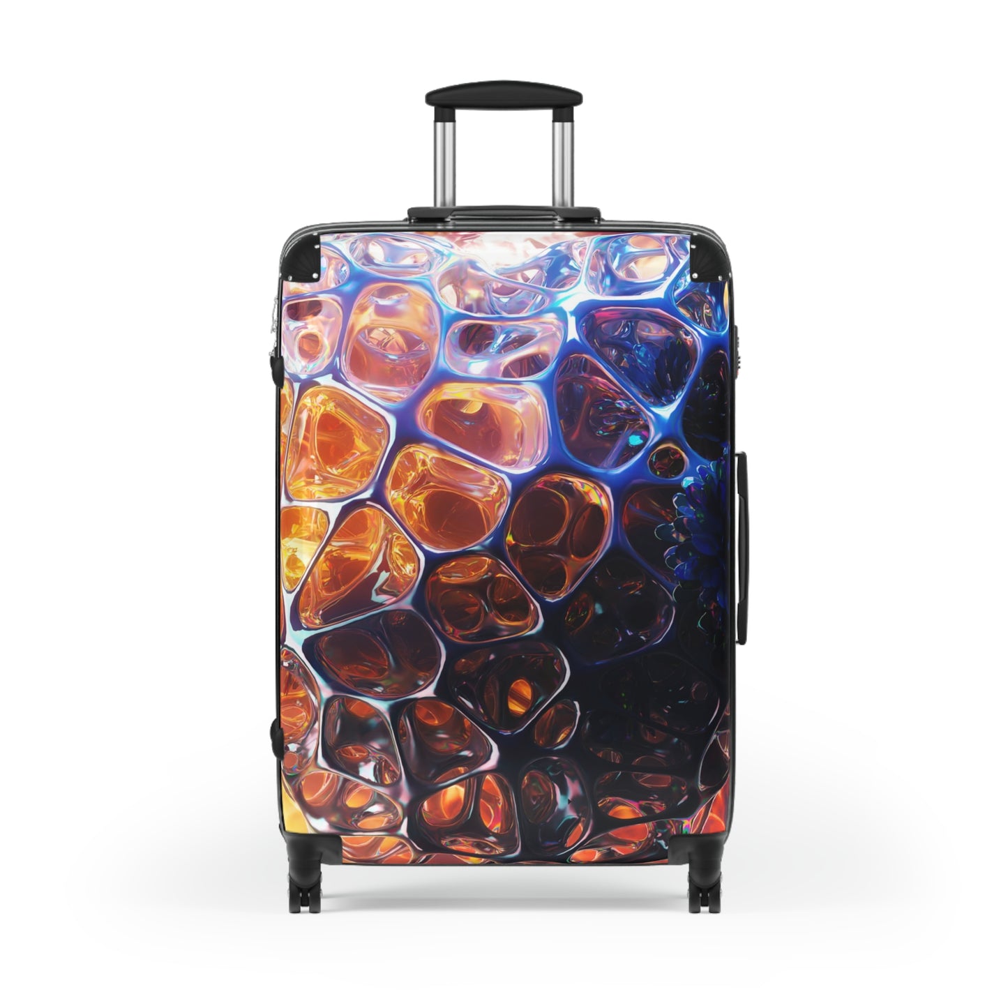 Love Heart Fire Art Carry-On Suitcase - Stylish Luggage for Travelers