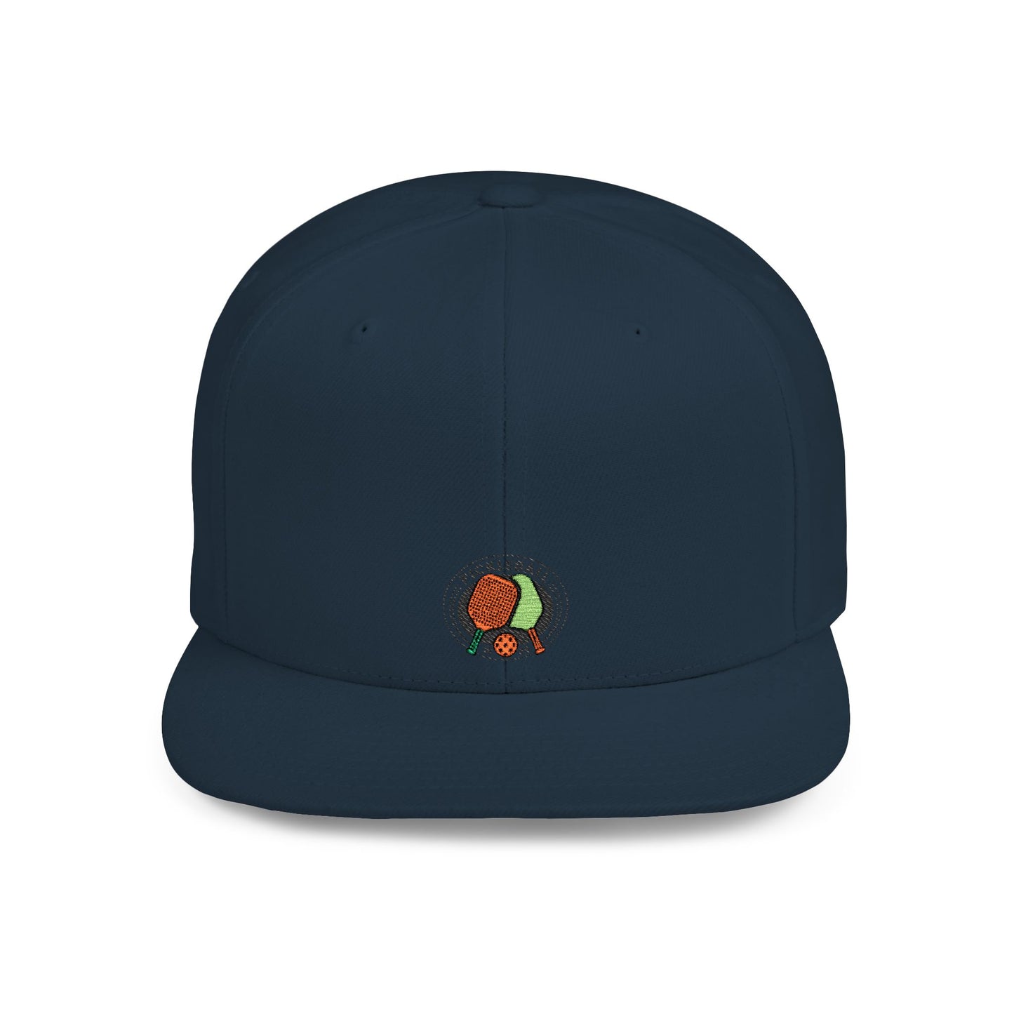 Icons Embroidered Pickle Ball Flat Bill Snapback – Lightweight, Custom Fit, Premium Quality