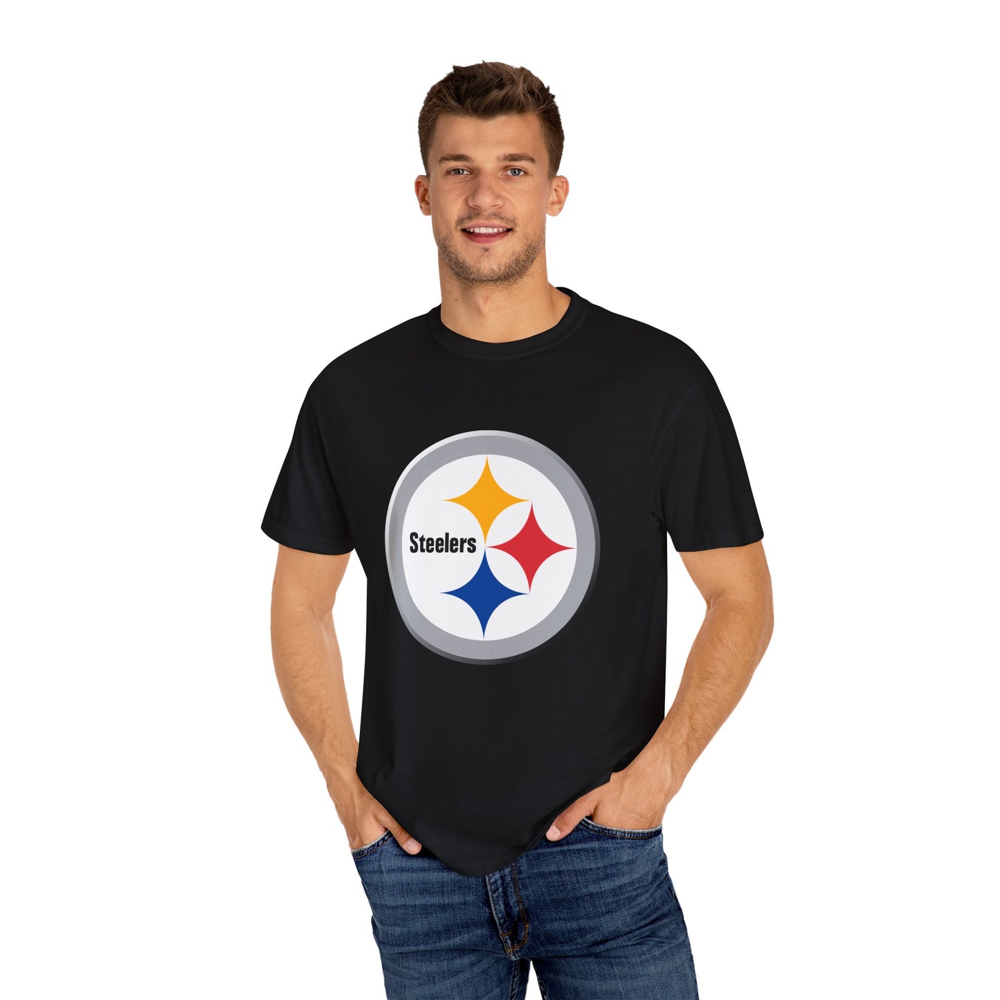 Pittsburgh Steelers Gear Garment-Dyed T-Shirt – Premium Cotton Tee for Customization
