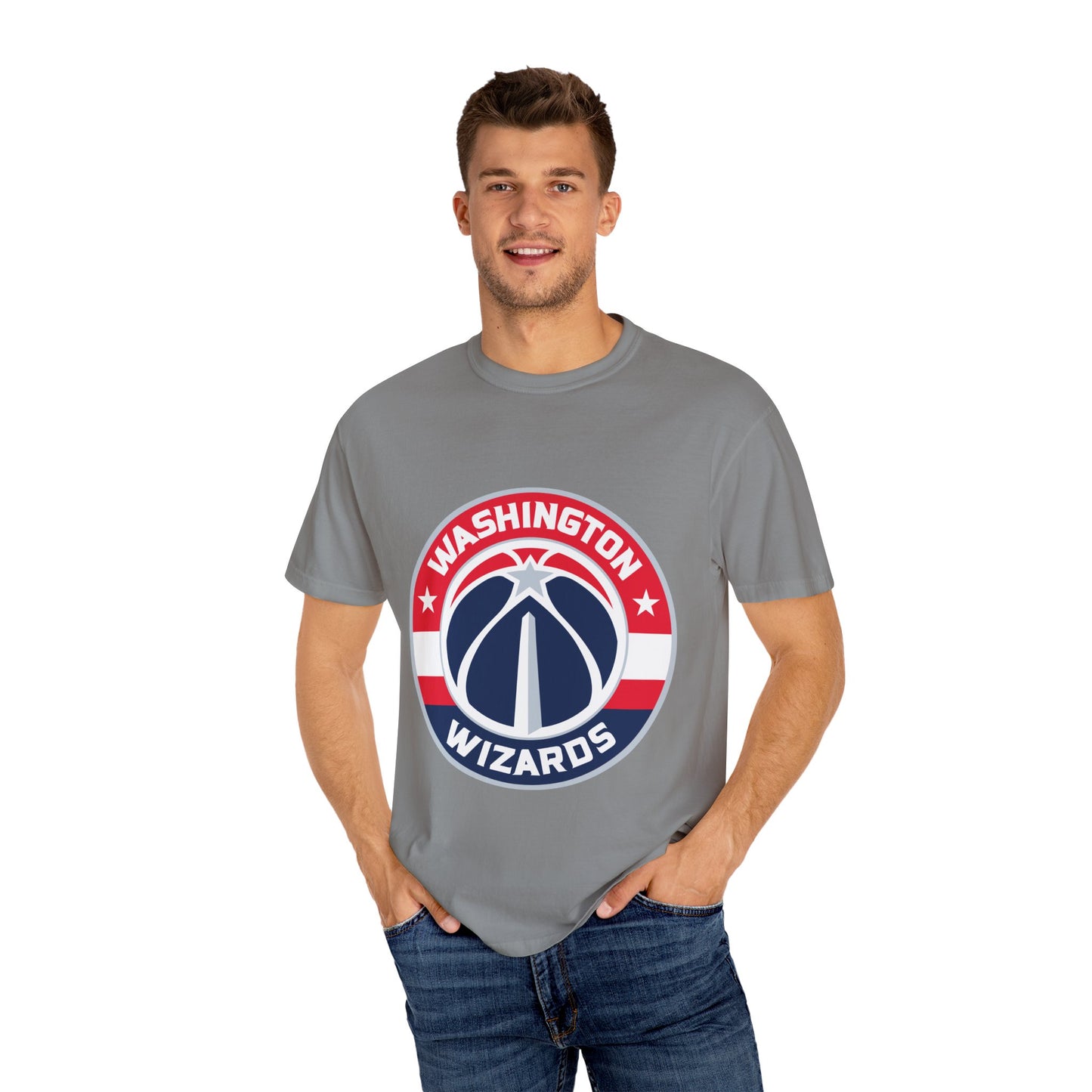 Washington Wizards Strong Garment-Dyed T-Shirt – Premium Cotton Tee for Customization