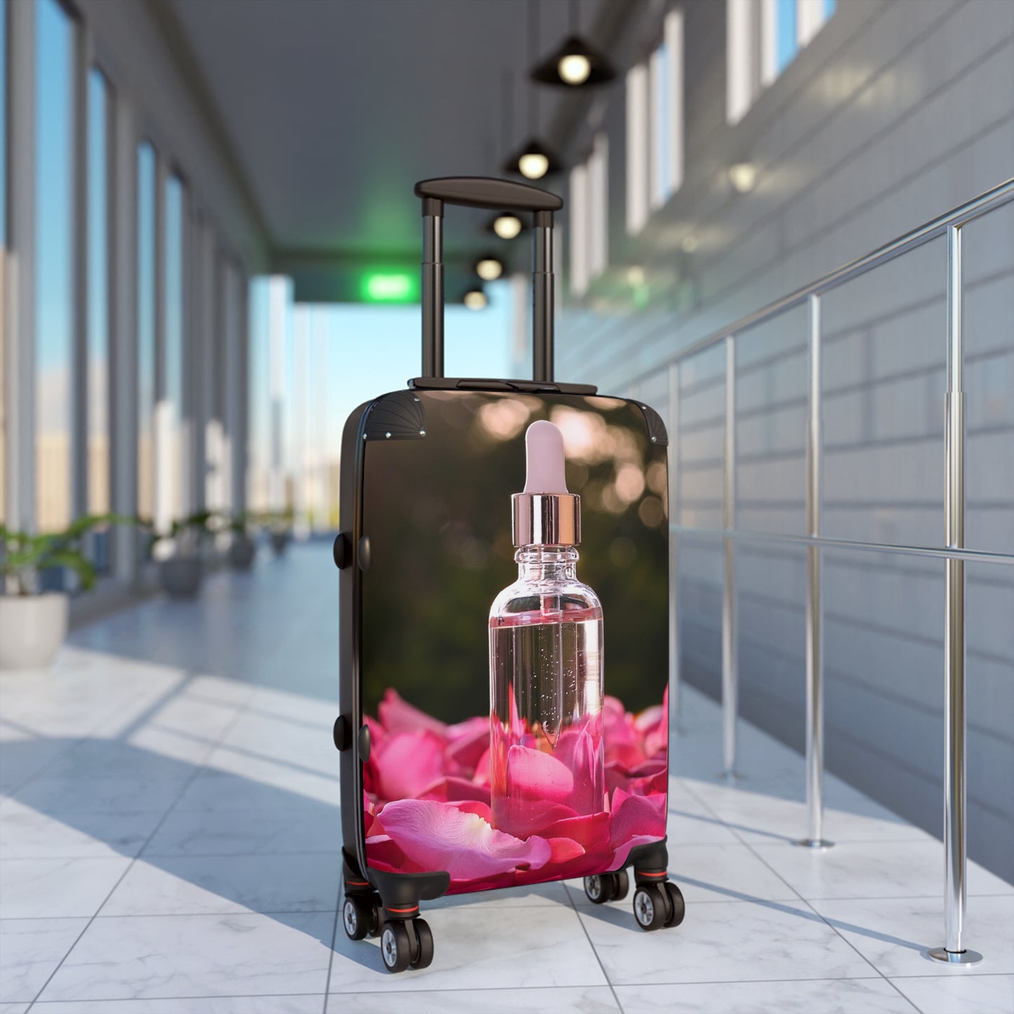 Nature Pink Rose Petals Art Carry-On Suitcase - Stylish Luggage for Travelers