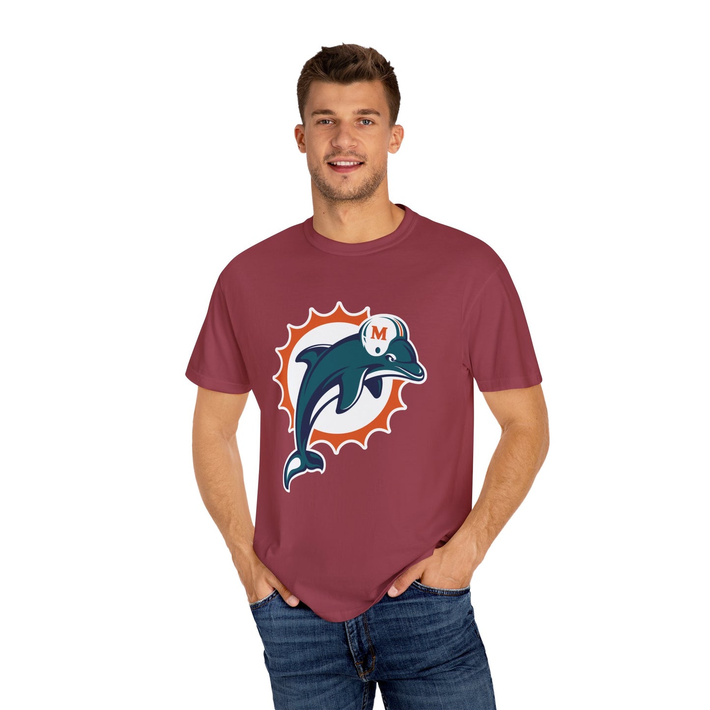 Miami Dolphins Gear Garment-Dyed T-Shirt – Premium Cotton Tee for Customization
