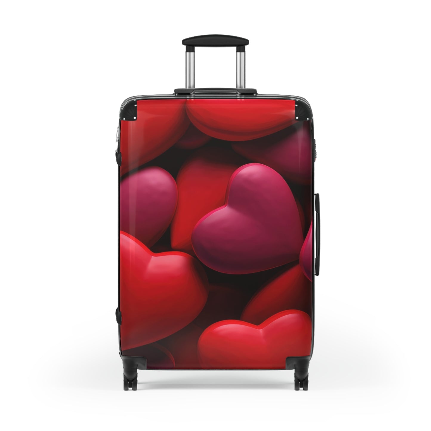 Love Red Hearts Art Carry-On Suitcase - Stylish Luggage for Travelers