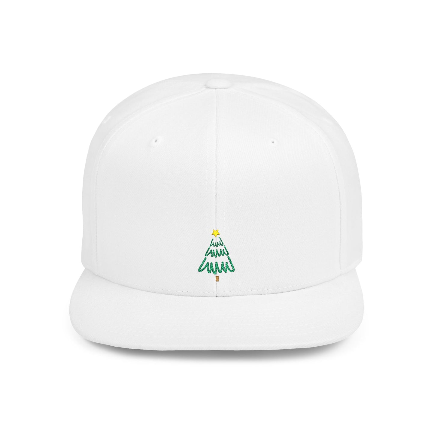 Icons Embroidered Pine Tree Green Flat Bill Snapback – Lightweight, Custom Fit, Premium Quality
