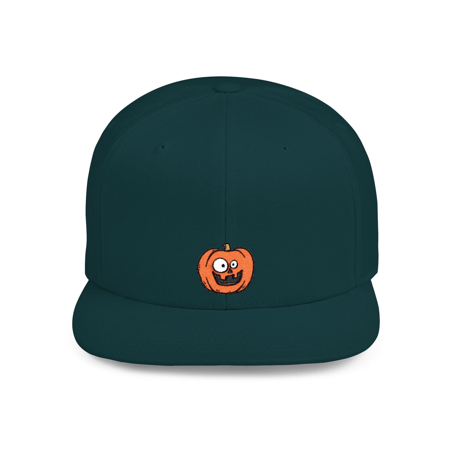 Icons Embroidered Pumpkin Yellow Flat Bill Snapback – Lightweight, Custom Fit, Premium Quality