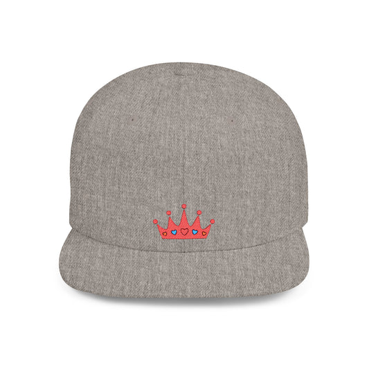 Icons Embroidered Crown Jewel Flat Bill Snapback – Lightweight, Custom Fit, Premium Quality