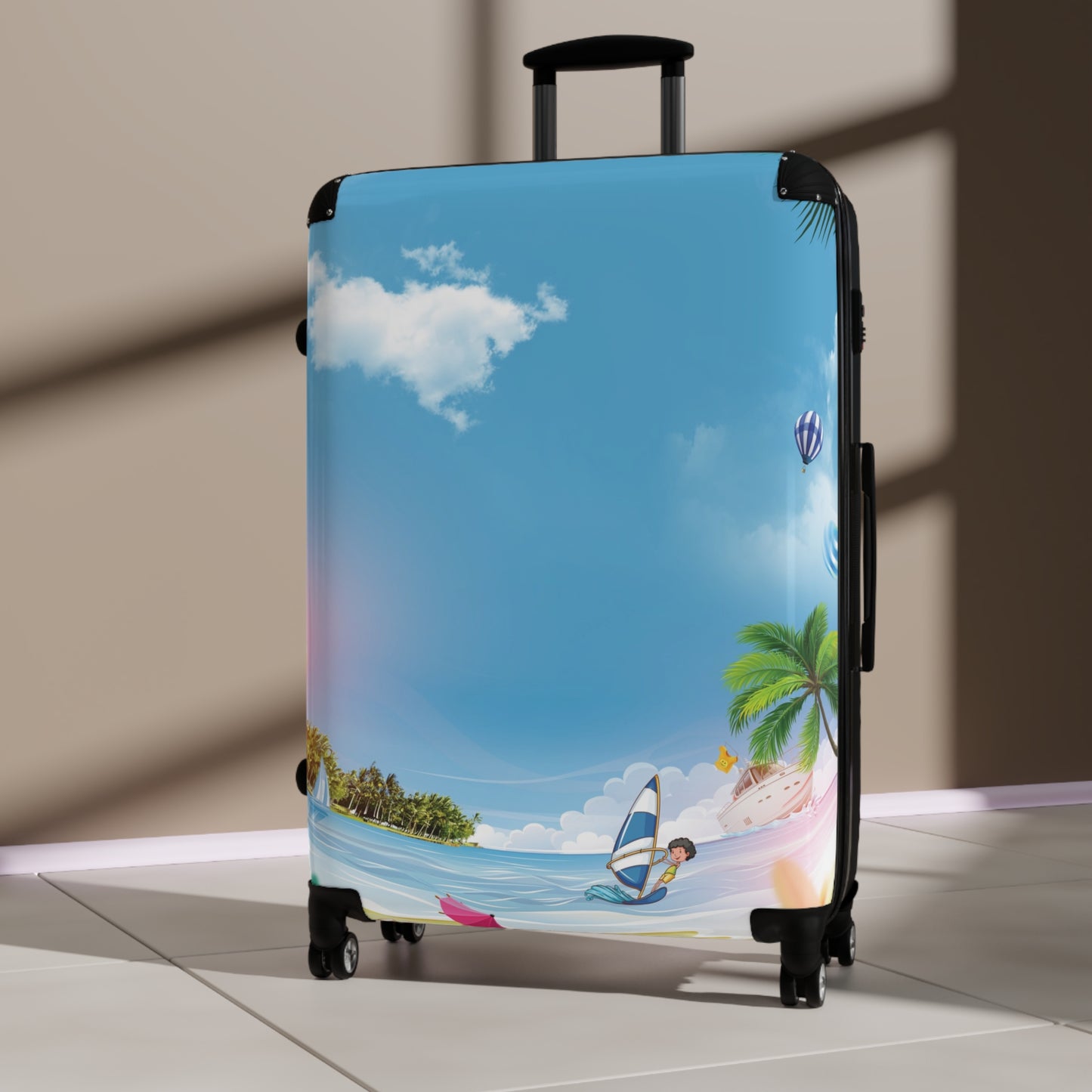 Nature Summer Tropical Beach Art Carry-On Suitcase - Stylish Luggage for Travelers