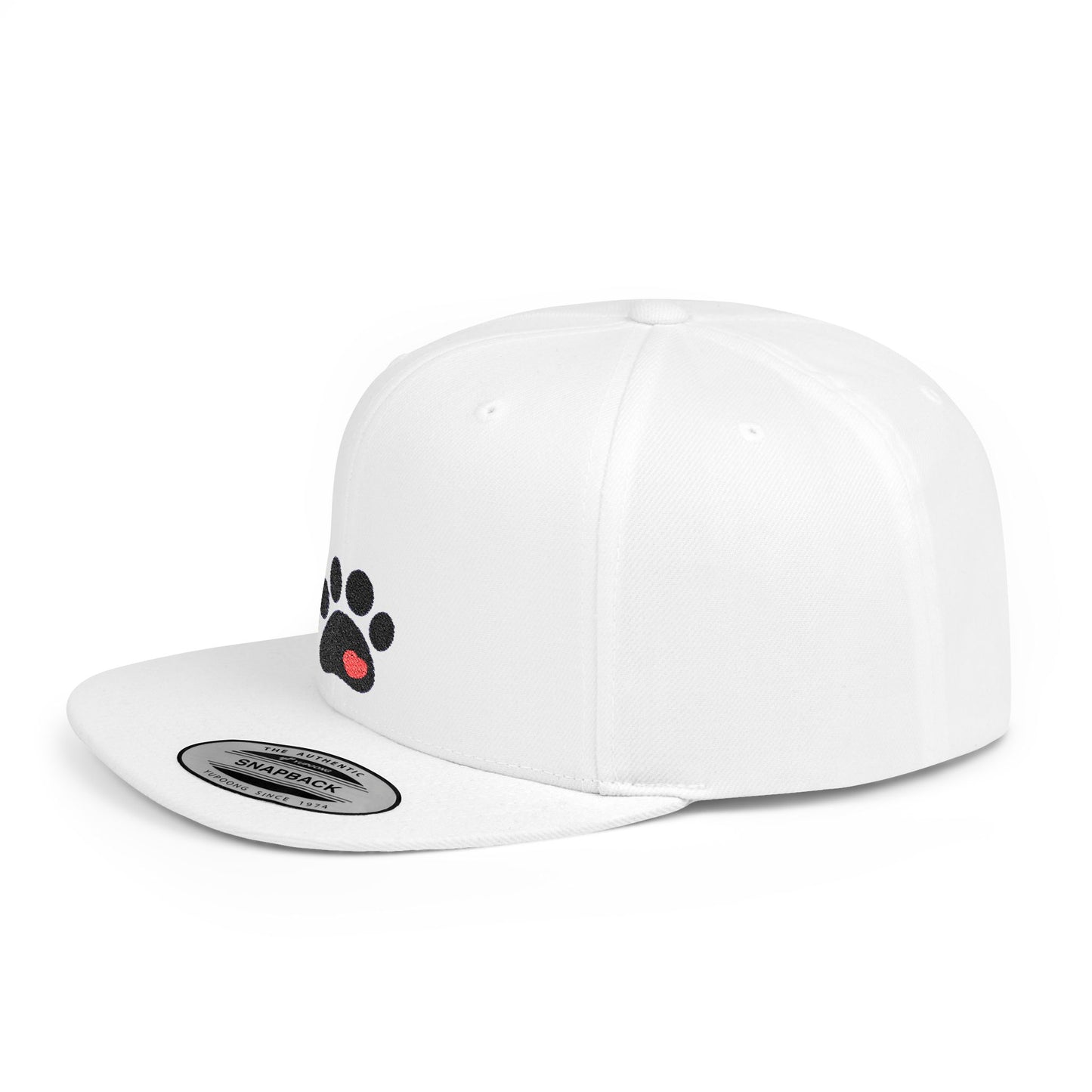 Icons Embroidered Foot Print Flat Bill Snapback – Lightweight, Custom Fit, Premium Quality