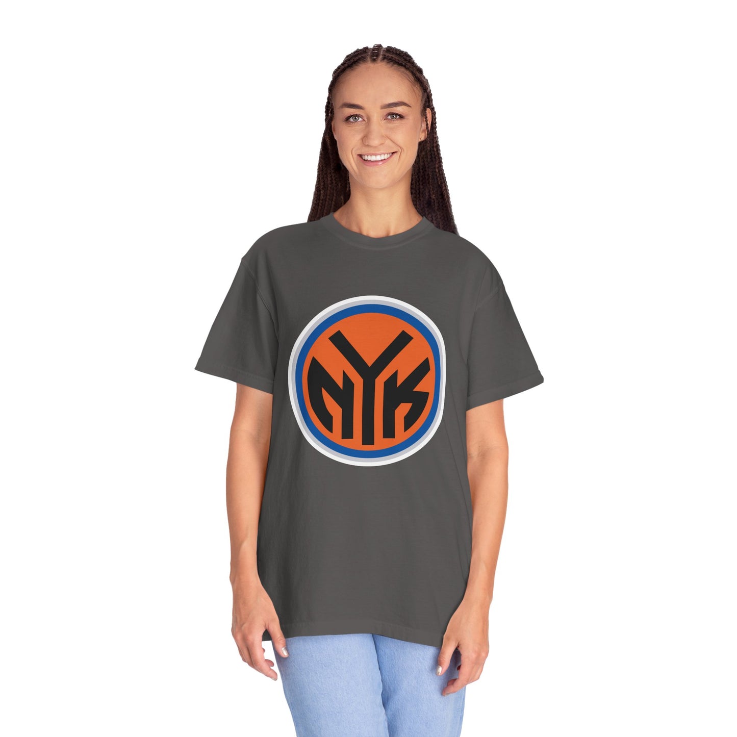 New York Knicks Basketball Fanatics Garment-Dyed T-Shirt – Premium Cotton Tee for Customization