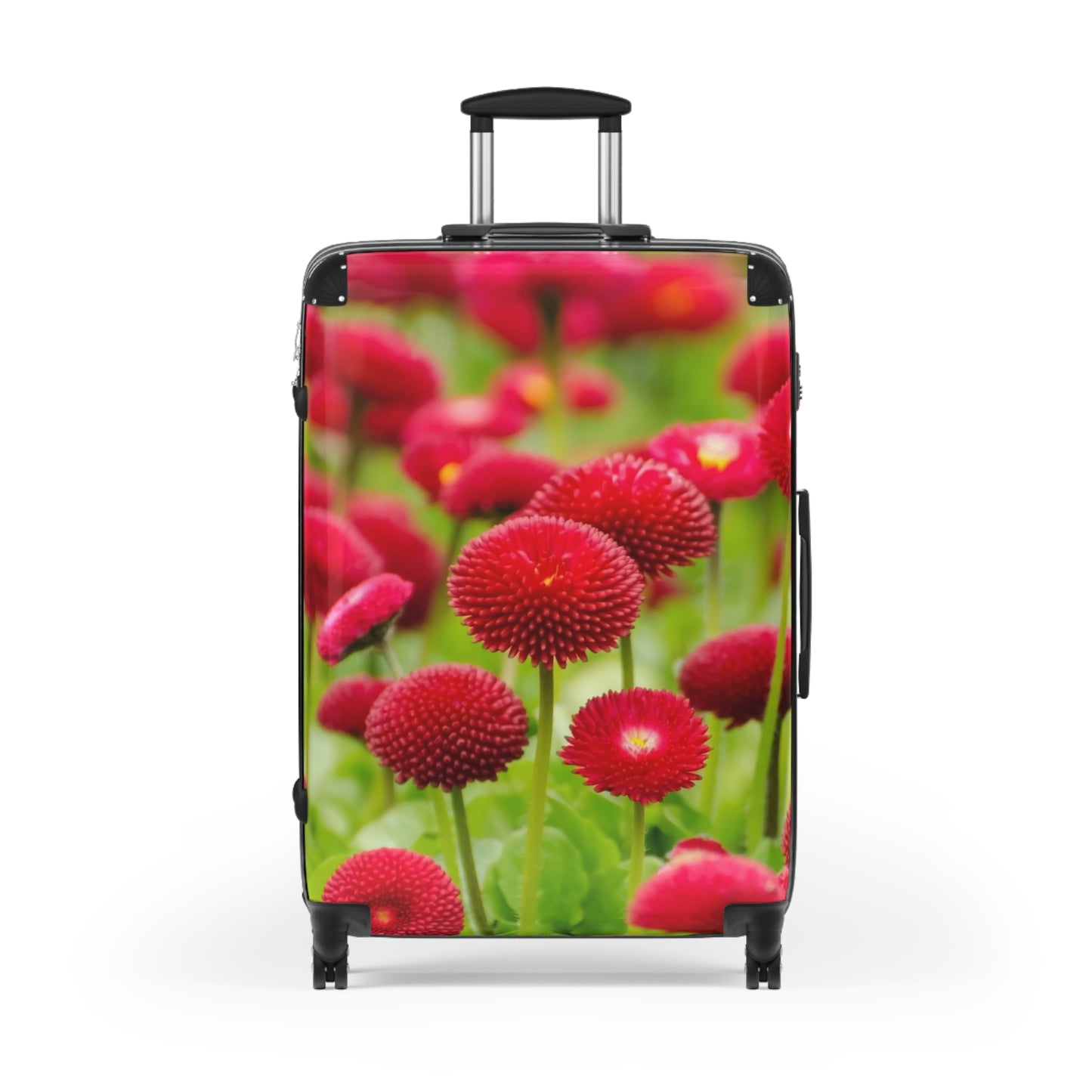 Nature Flowers Floral Red Blossom Art Carry-On Suitcase - Stylish Luggage for Travelers