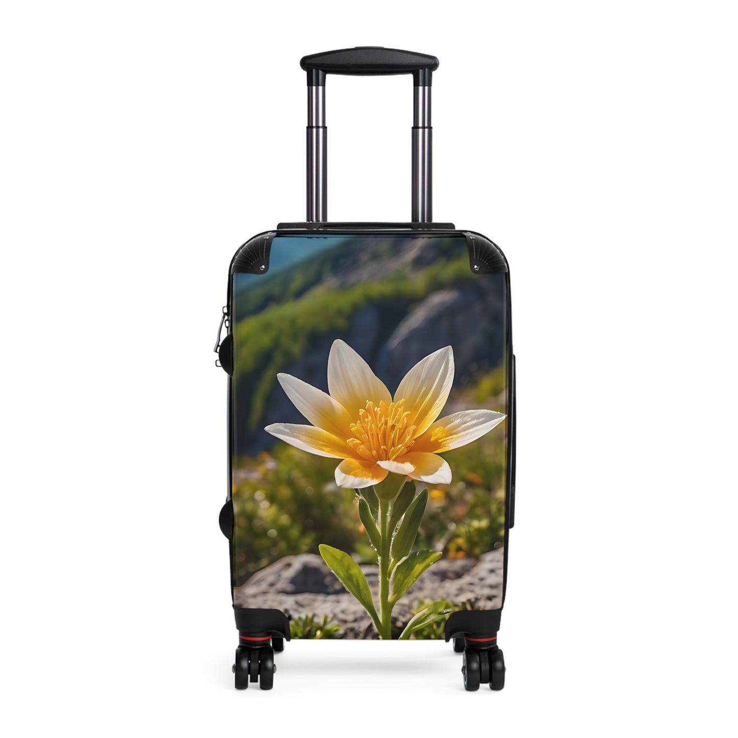Nature Flowers Floral Luminous Carry-On Suitcase - Stylish Luggage for Travelers