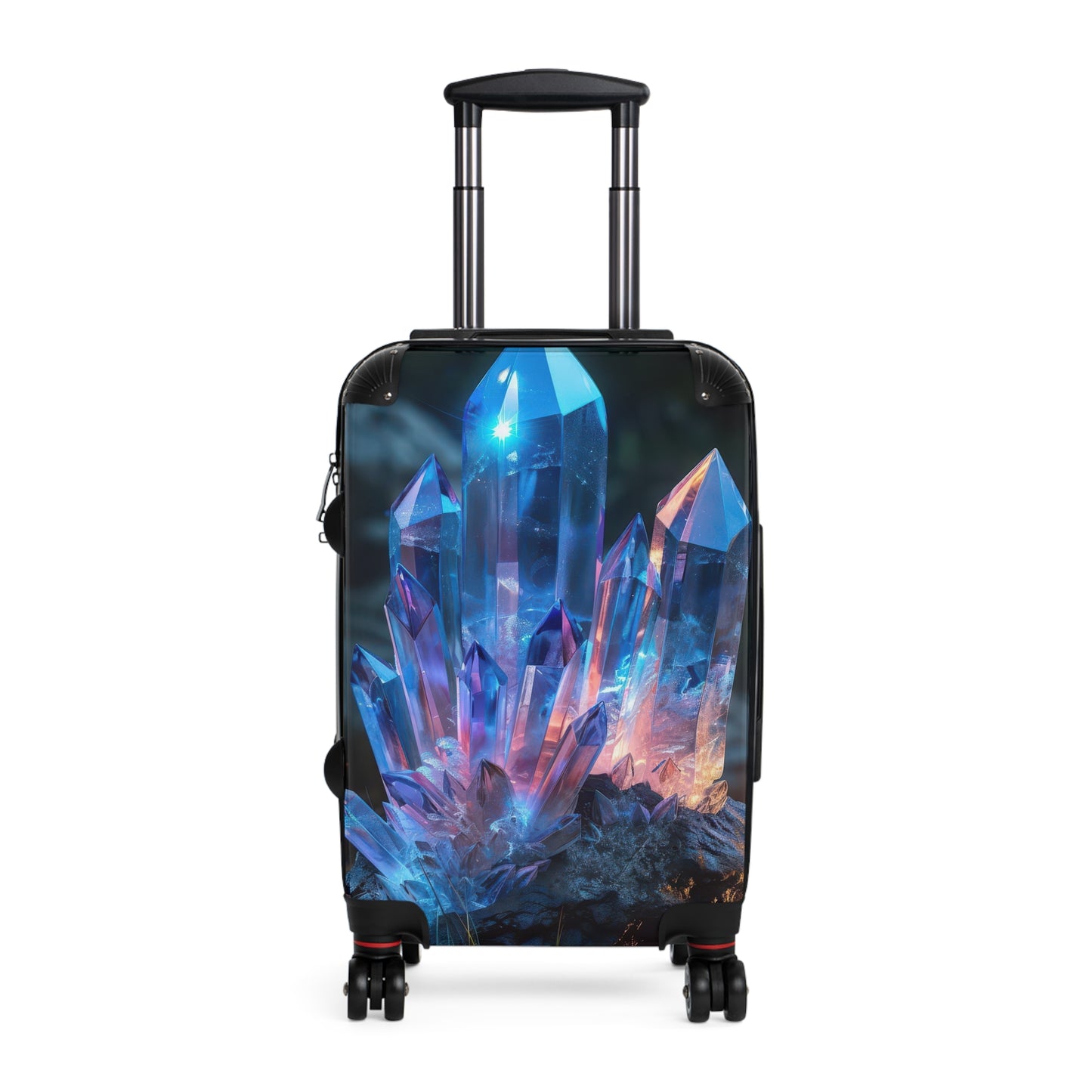 Nature Cluster Glowing Art Carry-On Suitcase - Stylish Luggage for Travelers