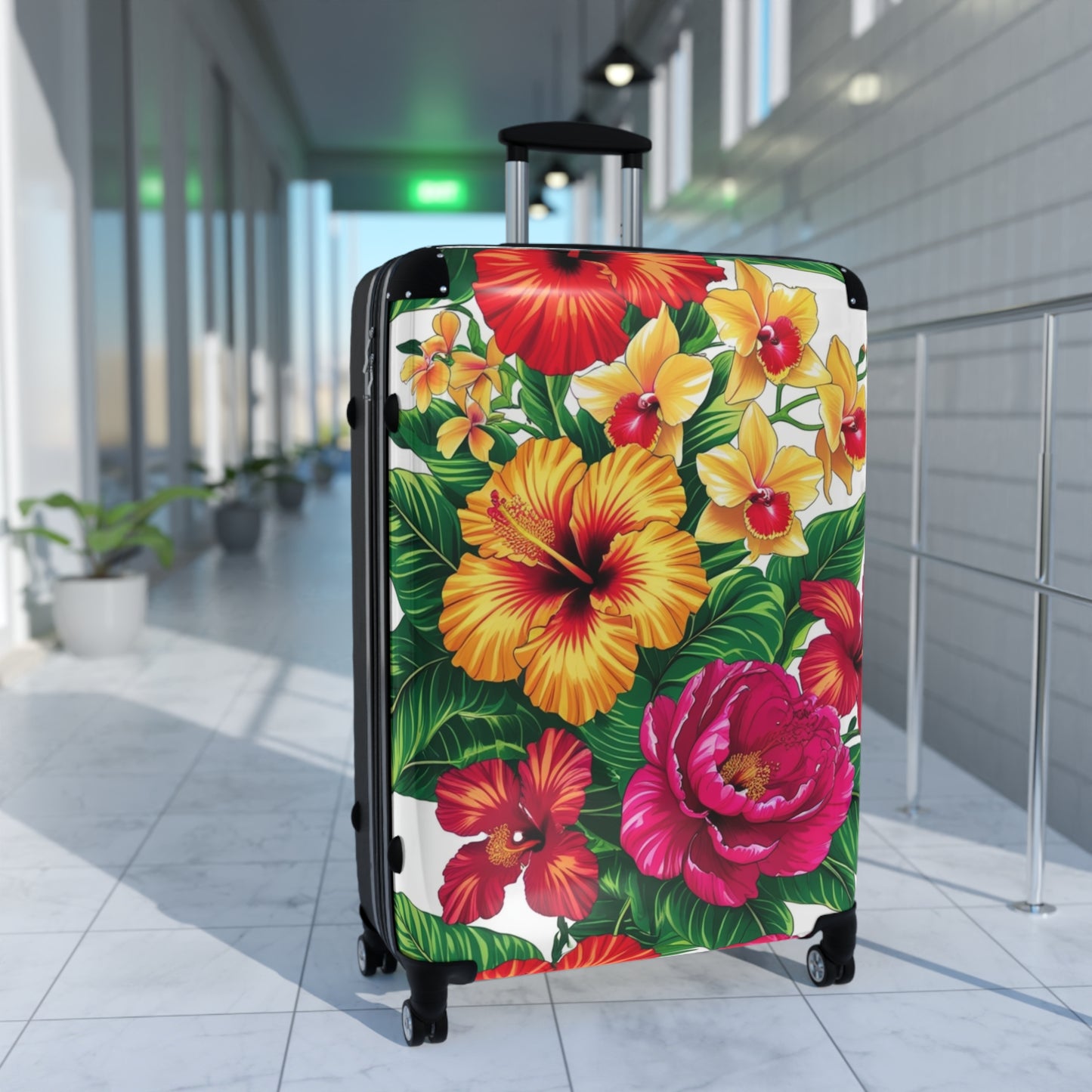 Nature Flowers Floral Colorful Flower Art Carry-On Suitcase - Stylish Luggage for Travelers