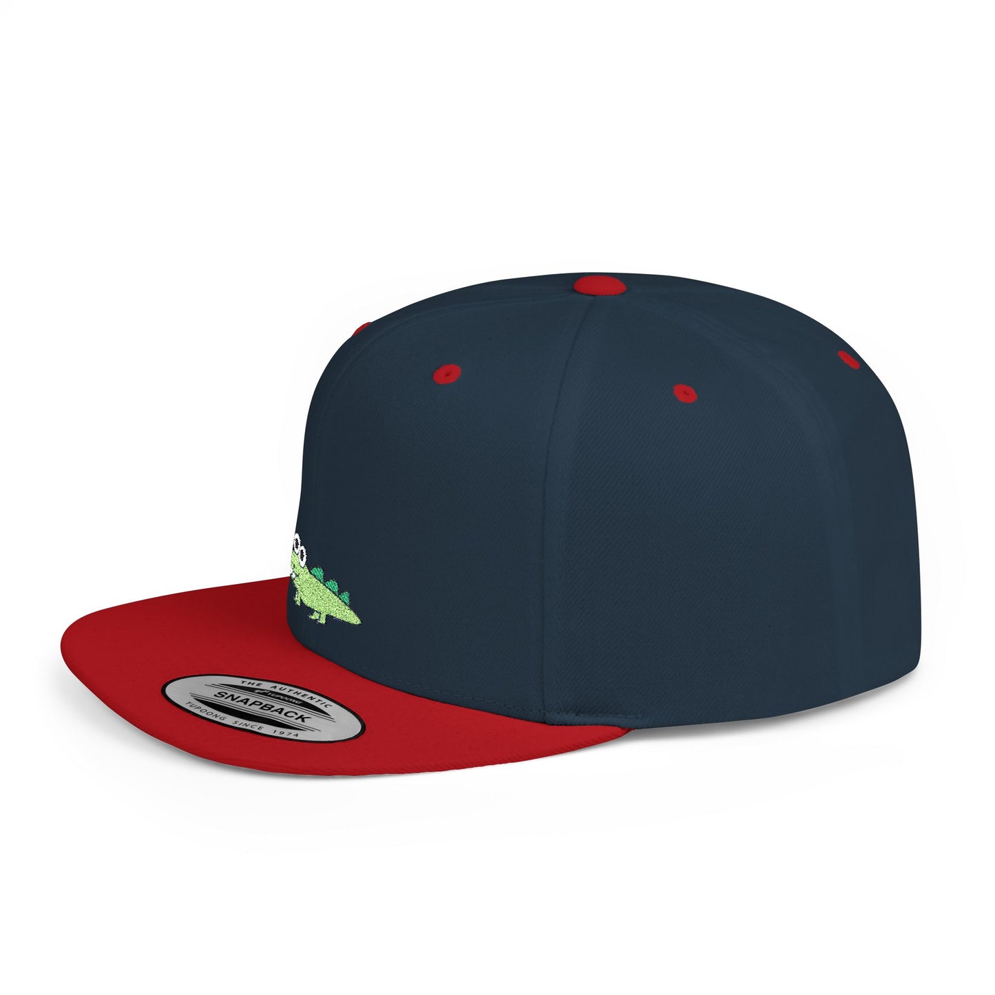 Icons Embroidered Crocodile Flat Bill Snapback – Lightweight, Custom Fit, Premium Quality