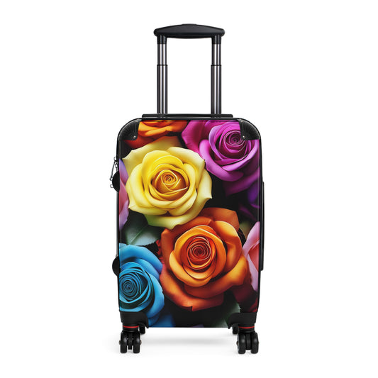 Nature Flowers Floral Multicolored Art Carry-On Suitcase - Stylish Luggage for Travelers