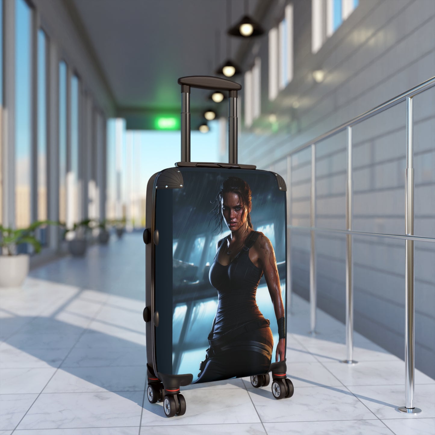 Video Games Lara Croft Tomb Raider Carry-On Suitcase - Stylish Luggage for Travelers