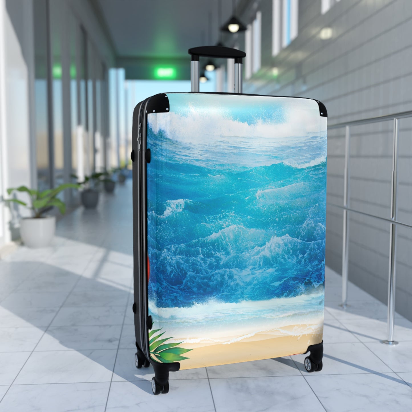 Nature Summer Beach Art Carry-On Suitcase - Stylish Luggage for Travelers
