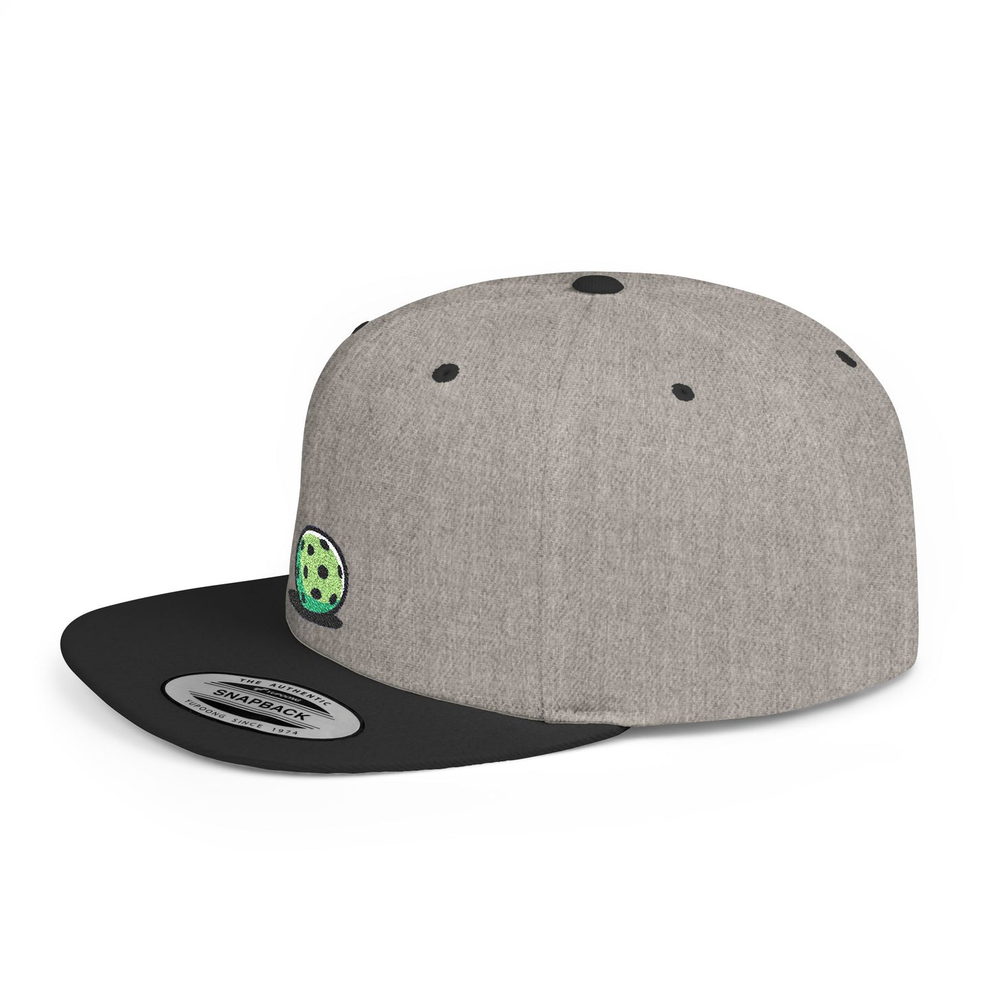 Icons Embroidered Ball Flat Bill Snapback – Lightweight, Custom Fit, Premium Quality